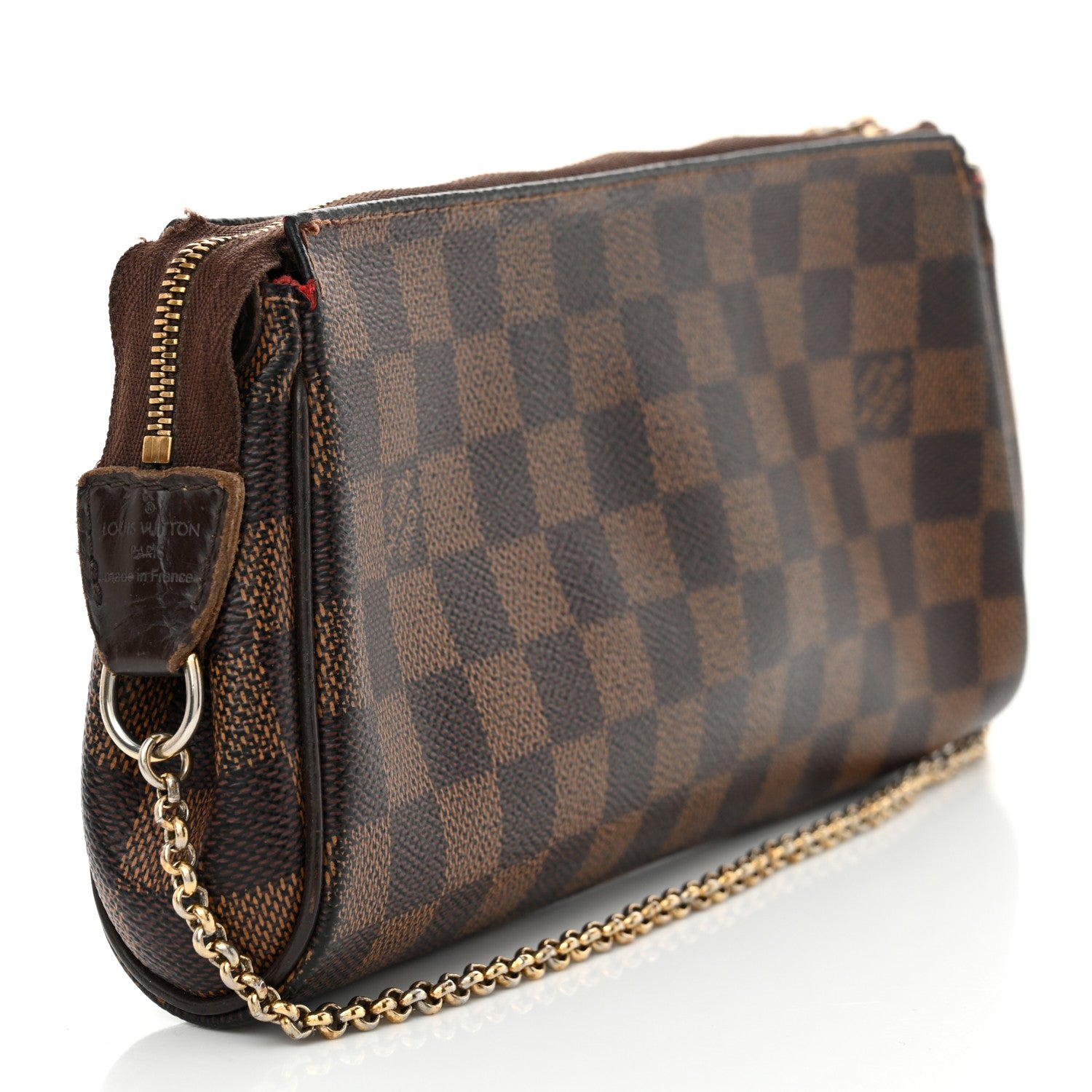 Louis Vuitton Damier Ebene Eva Clutch 3 of 15