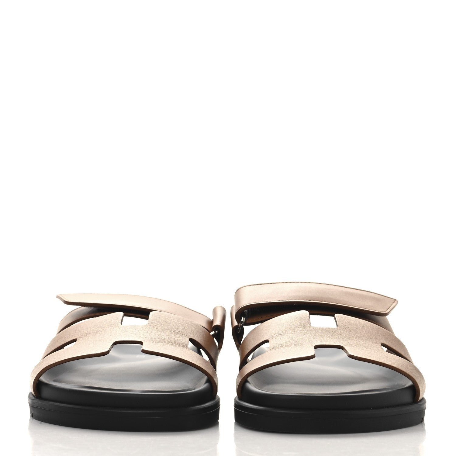 Hermes Calfskin Womens Chypre Sandals 39 Naturel 3 of 10