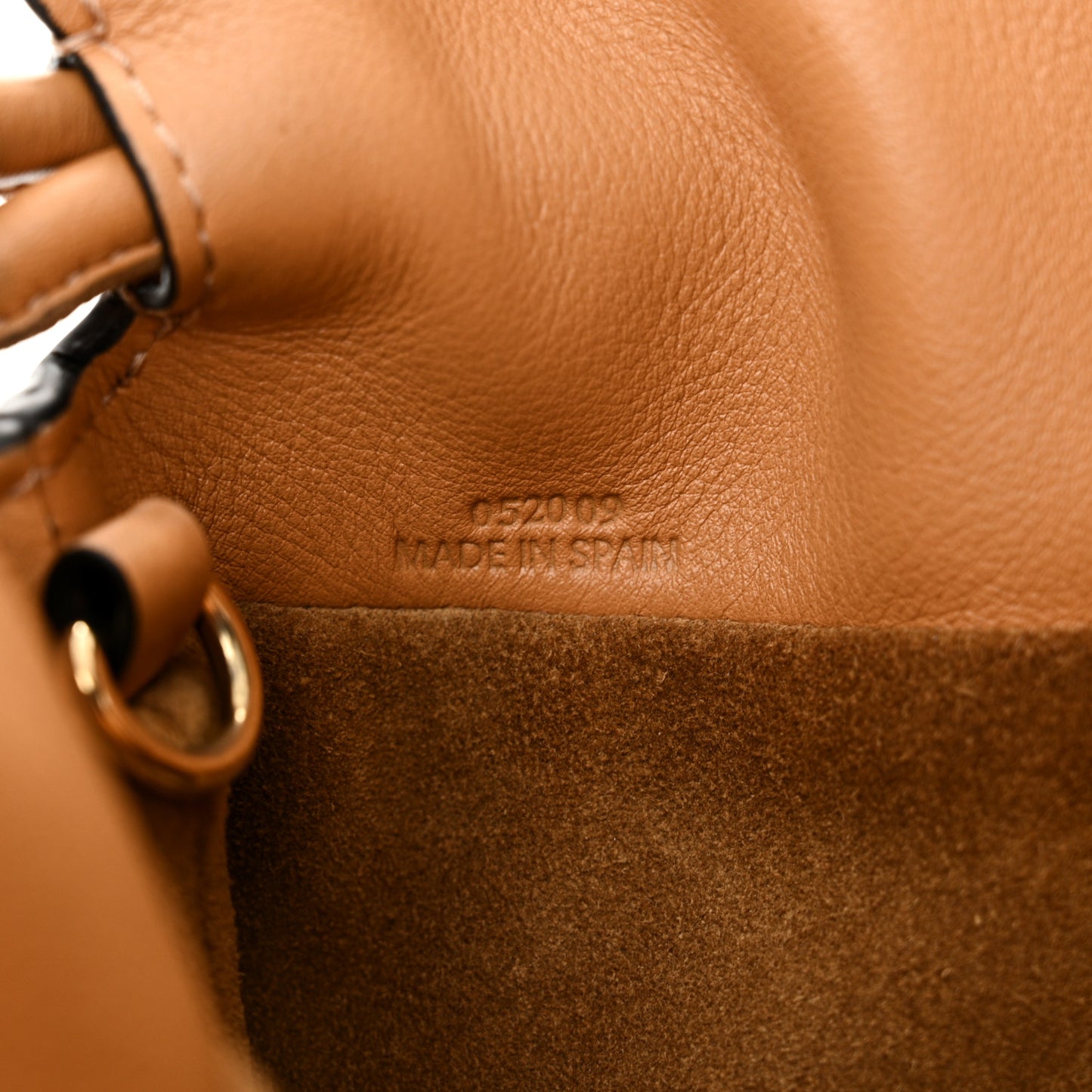 Nappa Flamenco Knot Clutch Warm Desert