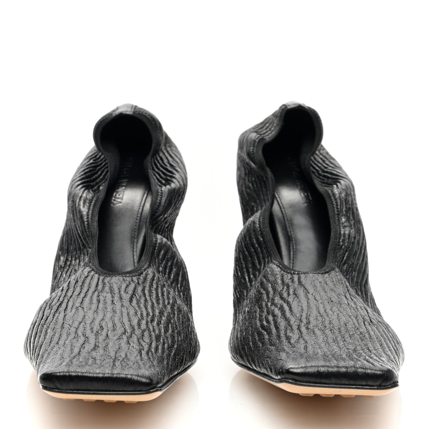 Crunch Calfskin Sharpei Pumps 41 Black