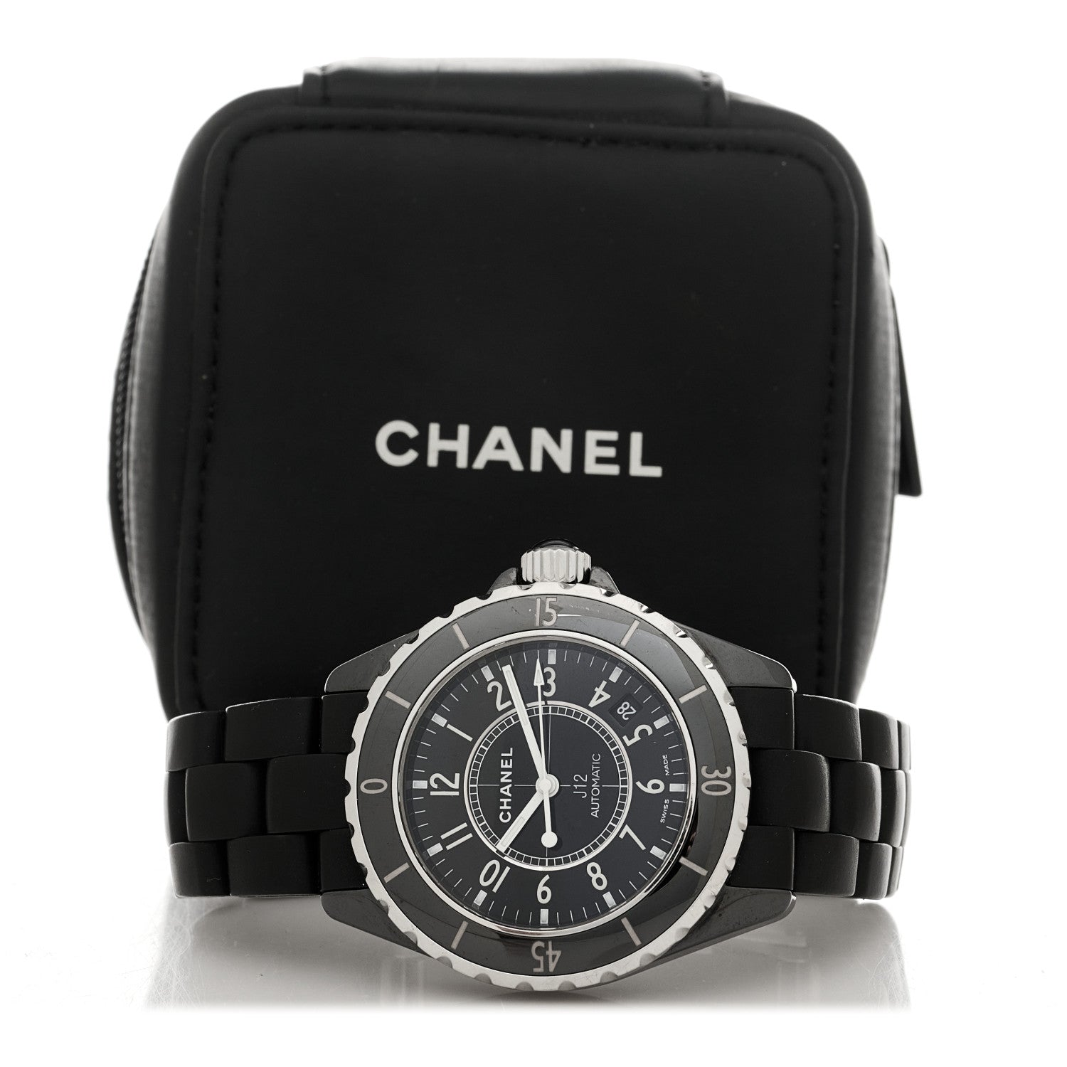 Chanel Stainless Steel Ceramic 38mm J12 Automatic Watch Black 5 of 5