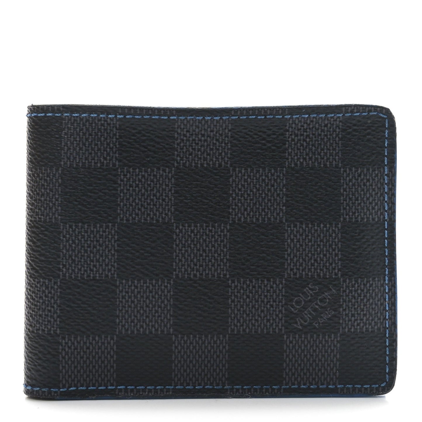 Damier Graphite Slender Wallet Blue