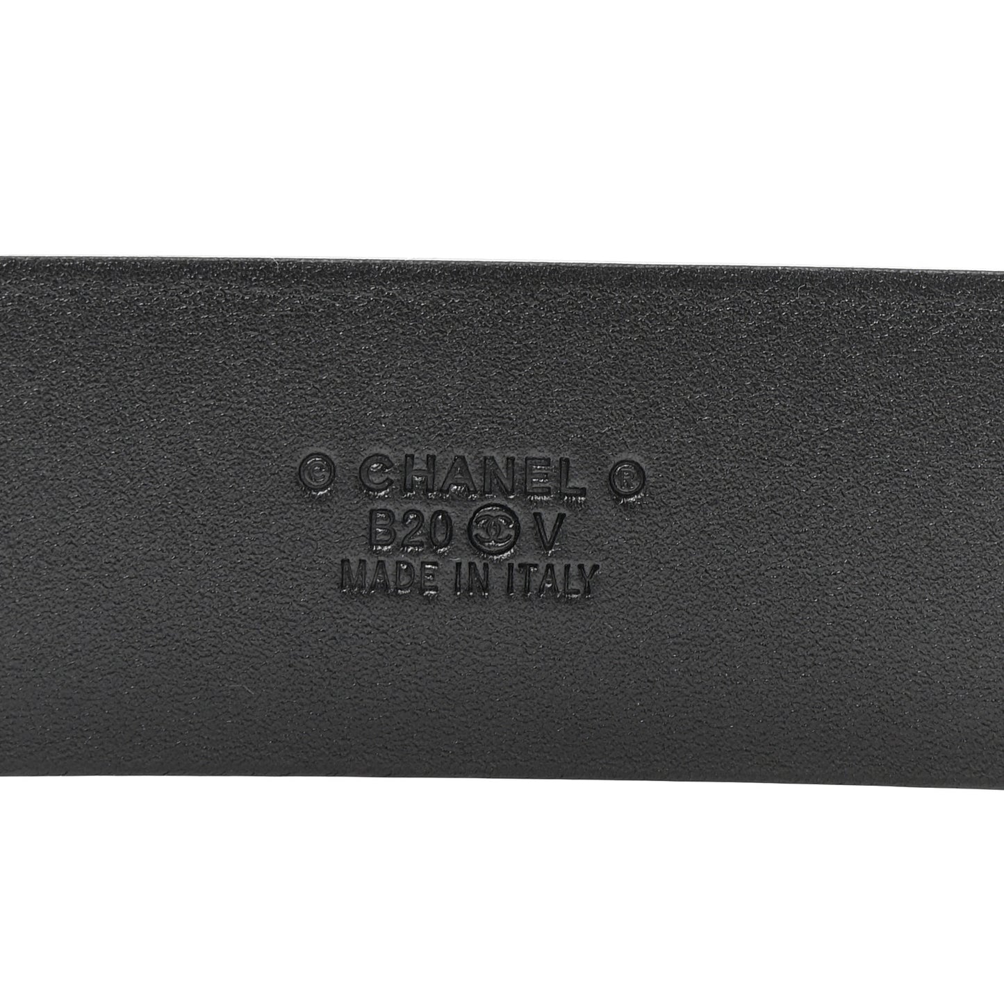 Calfskin CC Chain Belt 85 34 Black