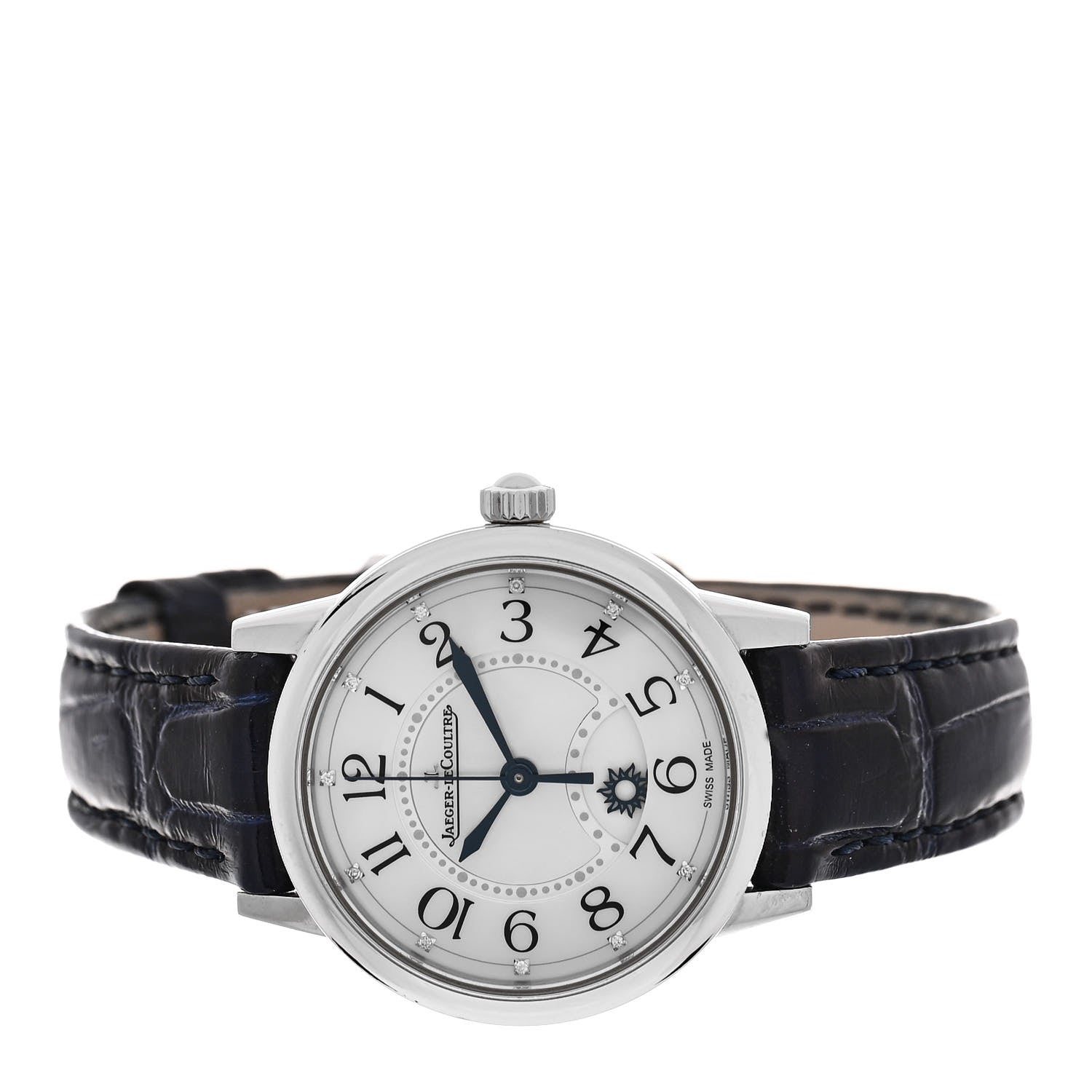 Jaeger-LeCoultre Stainless Steel Alligator Diamond Mother of Pearl 29mm Rendez Vous Automatic Watch Q3468410 2 of 4