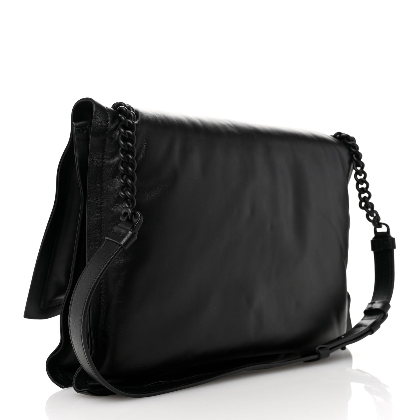 Calfskin Medium Viva Bow Shoulder Bag Black