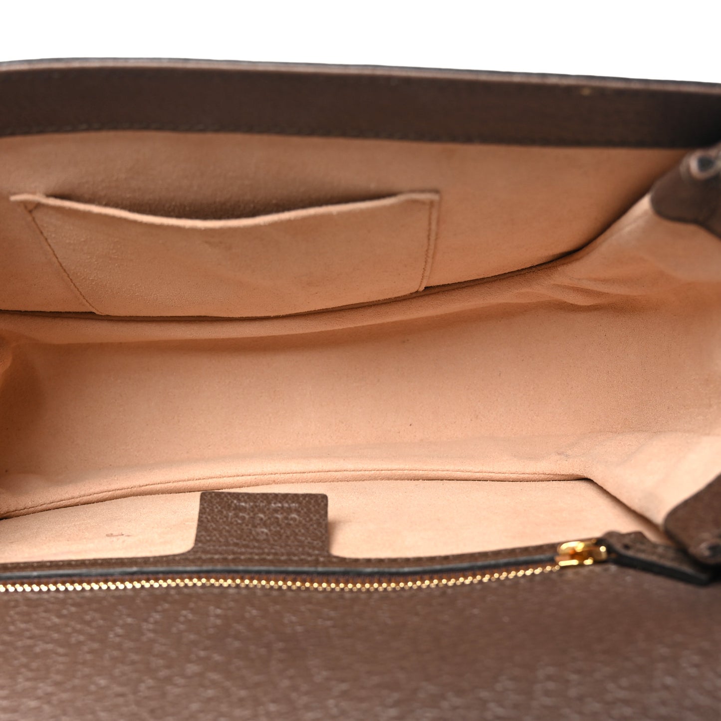GG Supreme Monogram Web Small Ophidia Flap Messenger Bag Brown