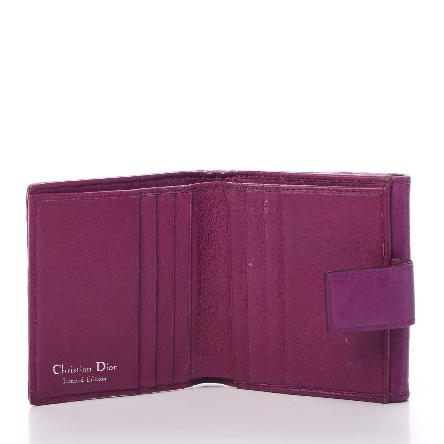 Calfskin Samourai 1947 Armour Woven Wallet Fuchsia