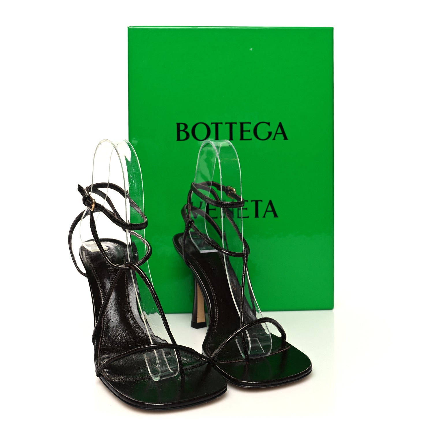 Bottega Veneta Crush Calfskin The Line 90mm Sandals 36 Chocolate Spread 8 of 8