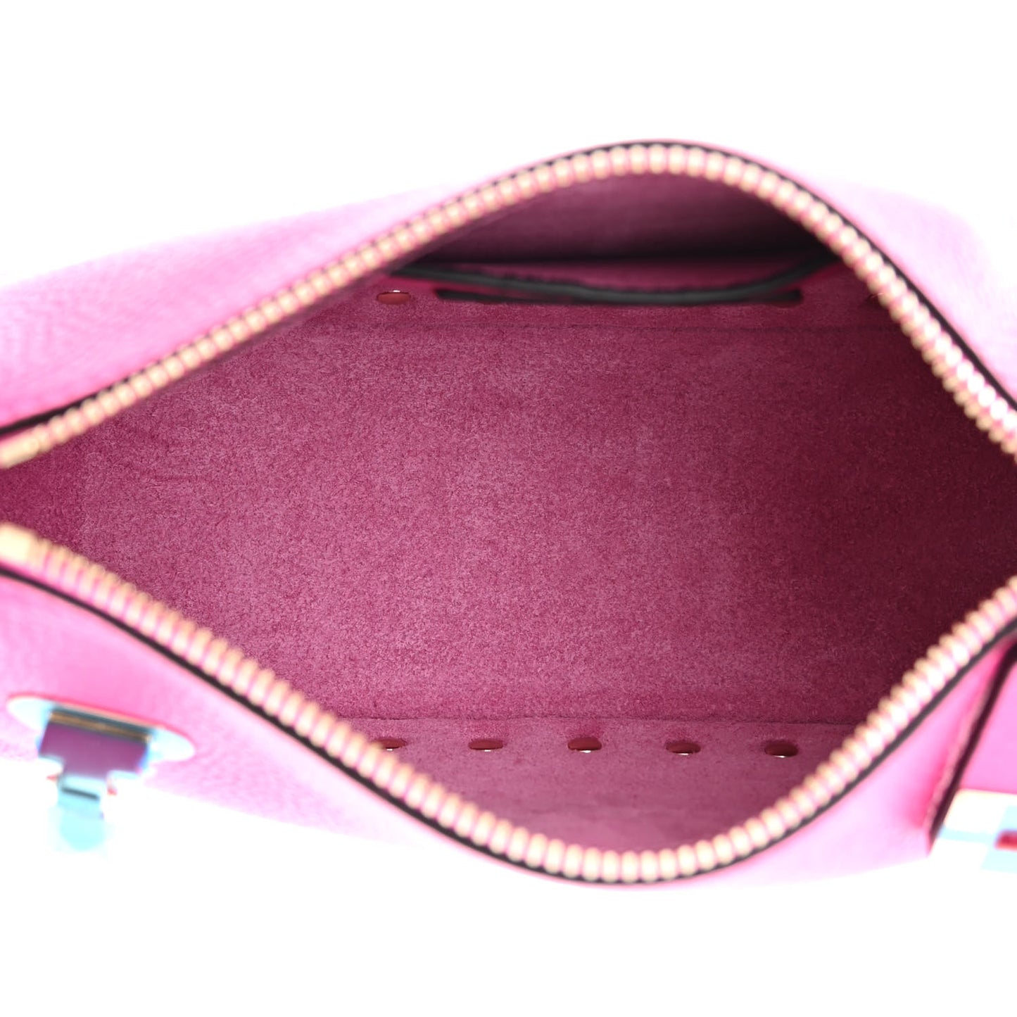 Pebbled Calfskin Small Rockstud Flip Lock Shoulder Bag Pink PP