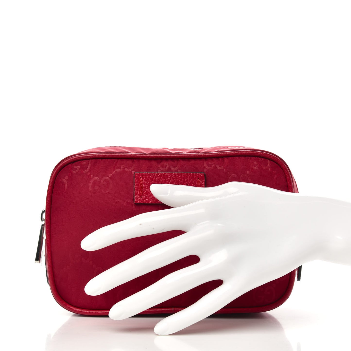 Nylon Monogram Small Dolmias Pouch Vibrant Red