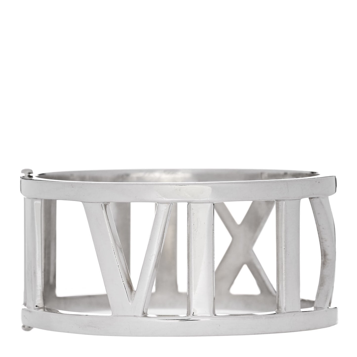 Sterling Silver Wide Atlas Hinged Bangle Bracelet