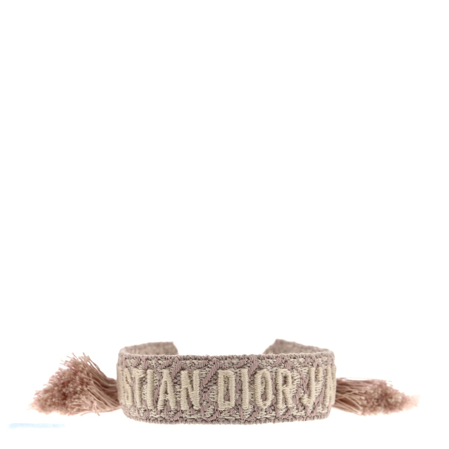 Woven Cotton Butterfly J'Adior Friendship Bracelet Rose Oblique