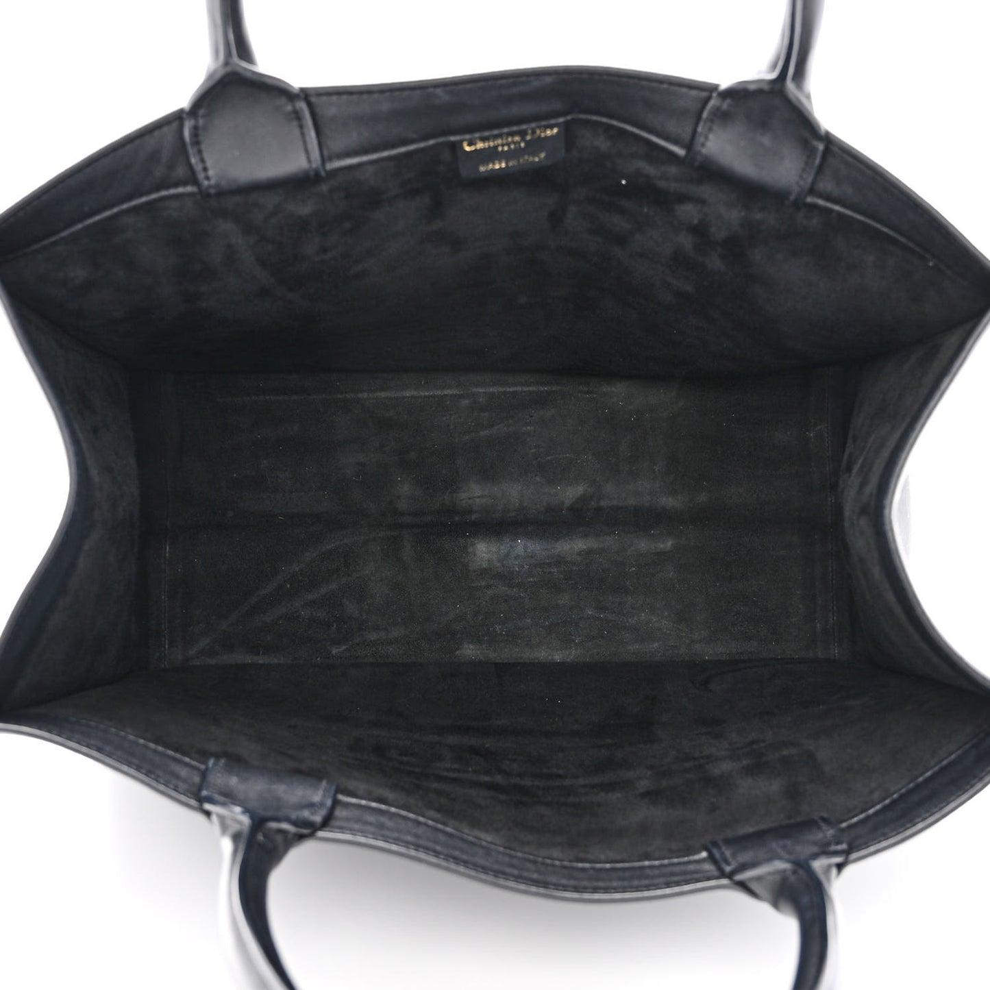 Calfskin Embossed Medium Book Tote Black