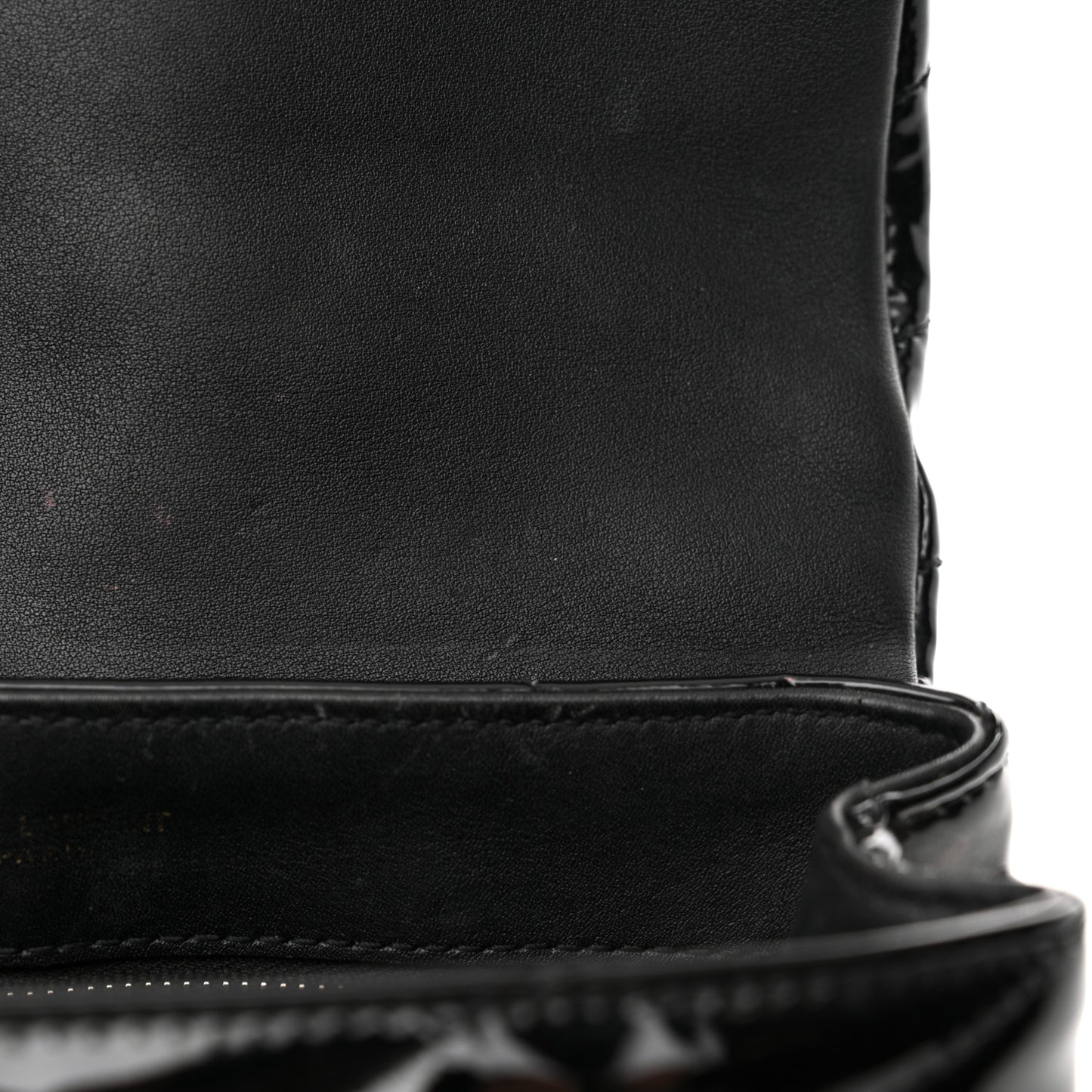 Patent Y Quilted Monogram Toy Loulou Crossbody Bag Black