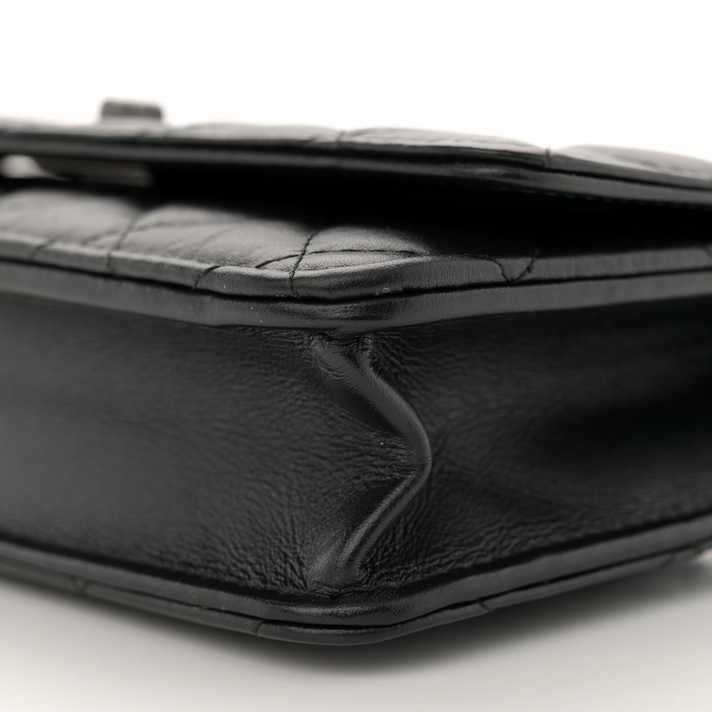 Aged Calfskin Quilted Reissue Wallet On Chain WOC So Black