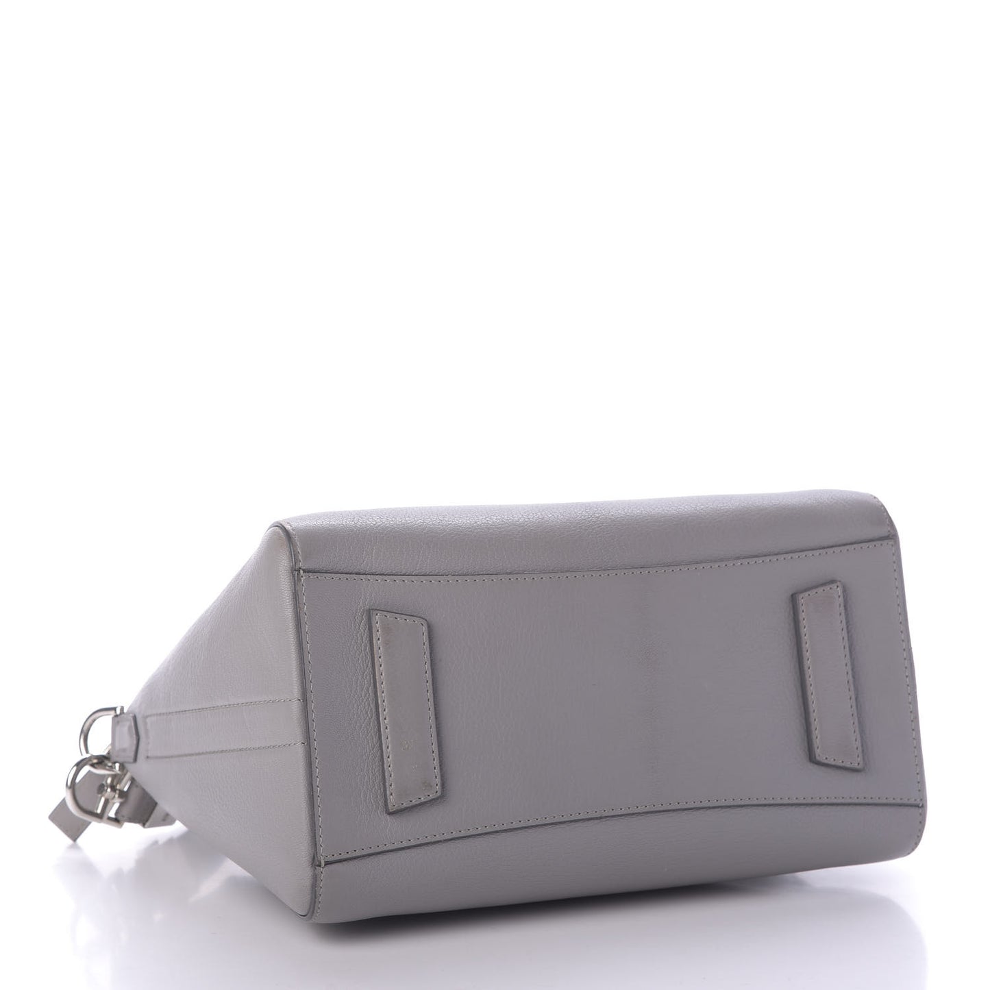 Sugar Goatskin Small Antigona Pearl Grey