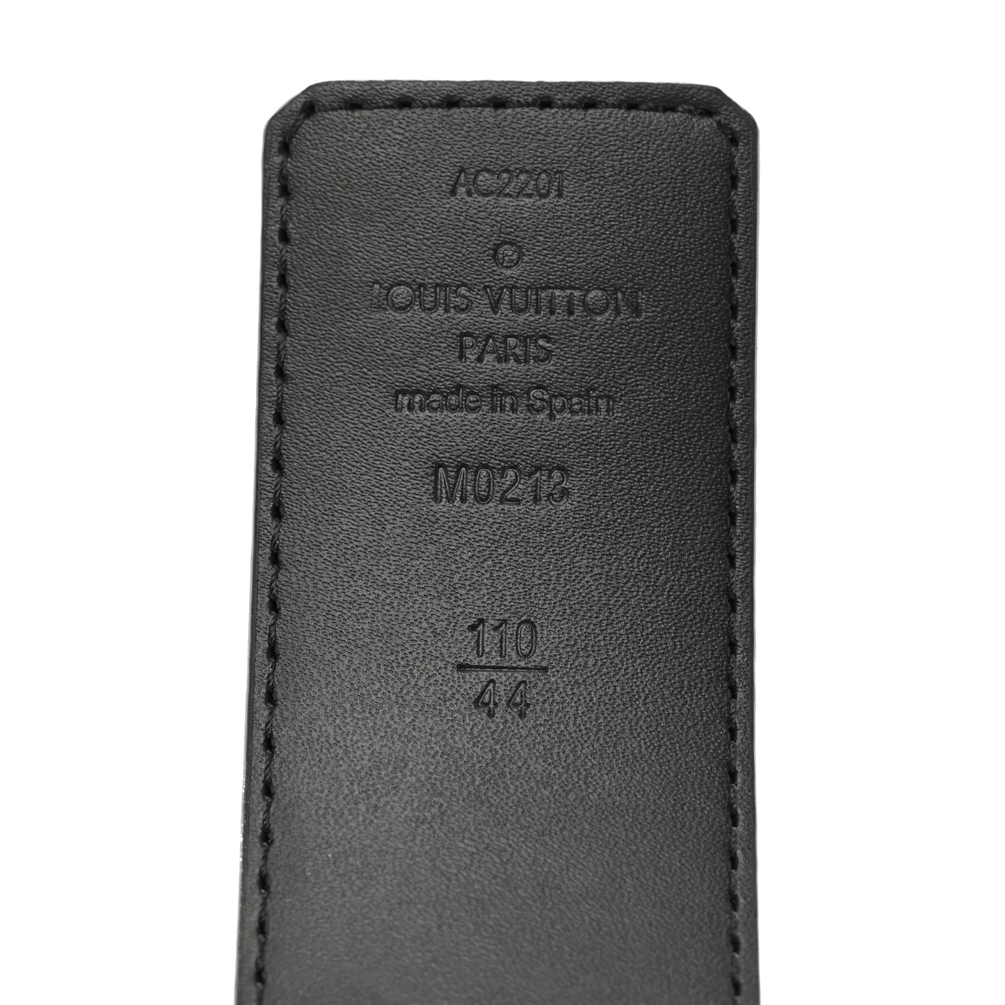 Damier Graphite 40mm LV Initiales Belt 110 44