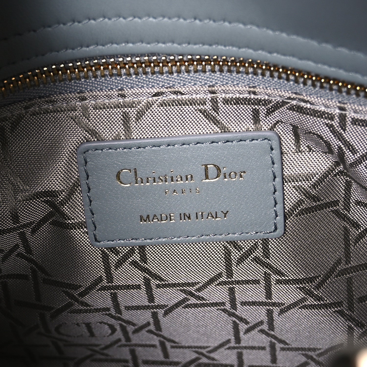 Christian Dior Lambskin Cannage Small My ABCDior Lady Dior Grey 6 of 11