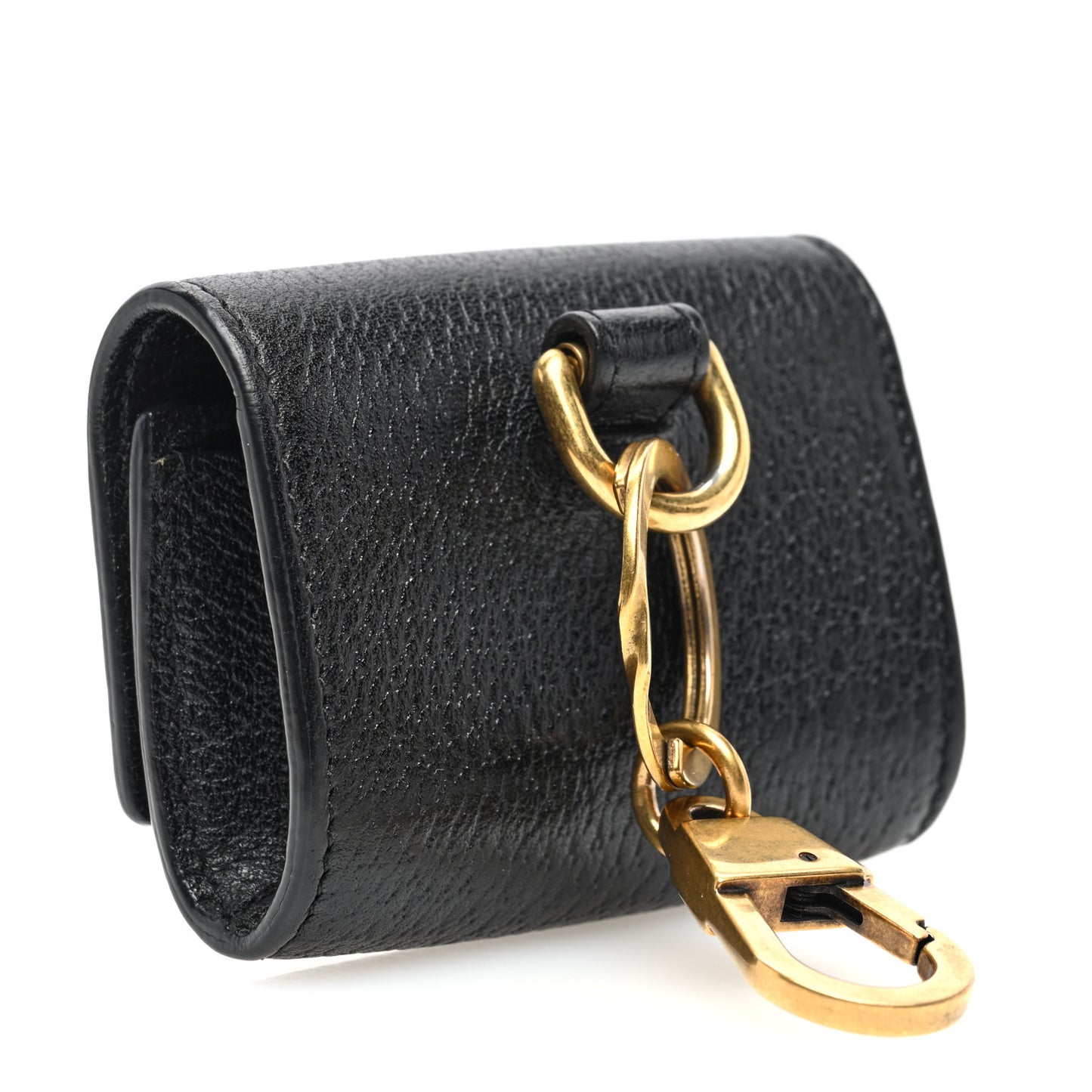 Calfskin Boar Effect GG Marmont AirPods Pro Case Black