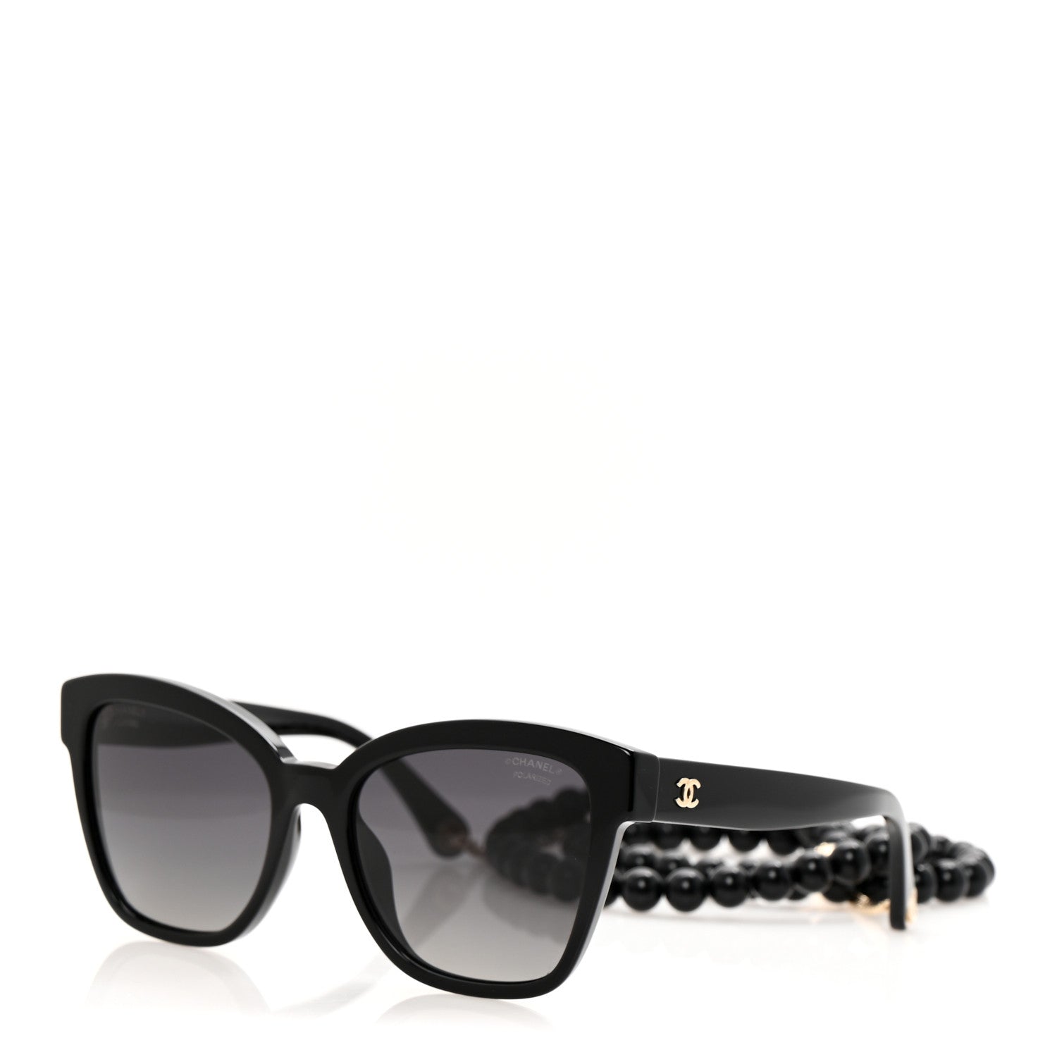 Chanel Acetate Chain Square Sunglasses 5487-A Black 1751544
