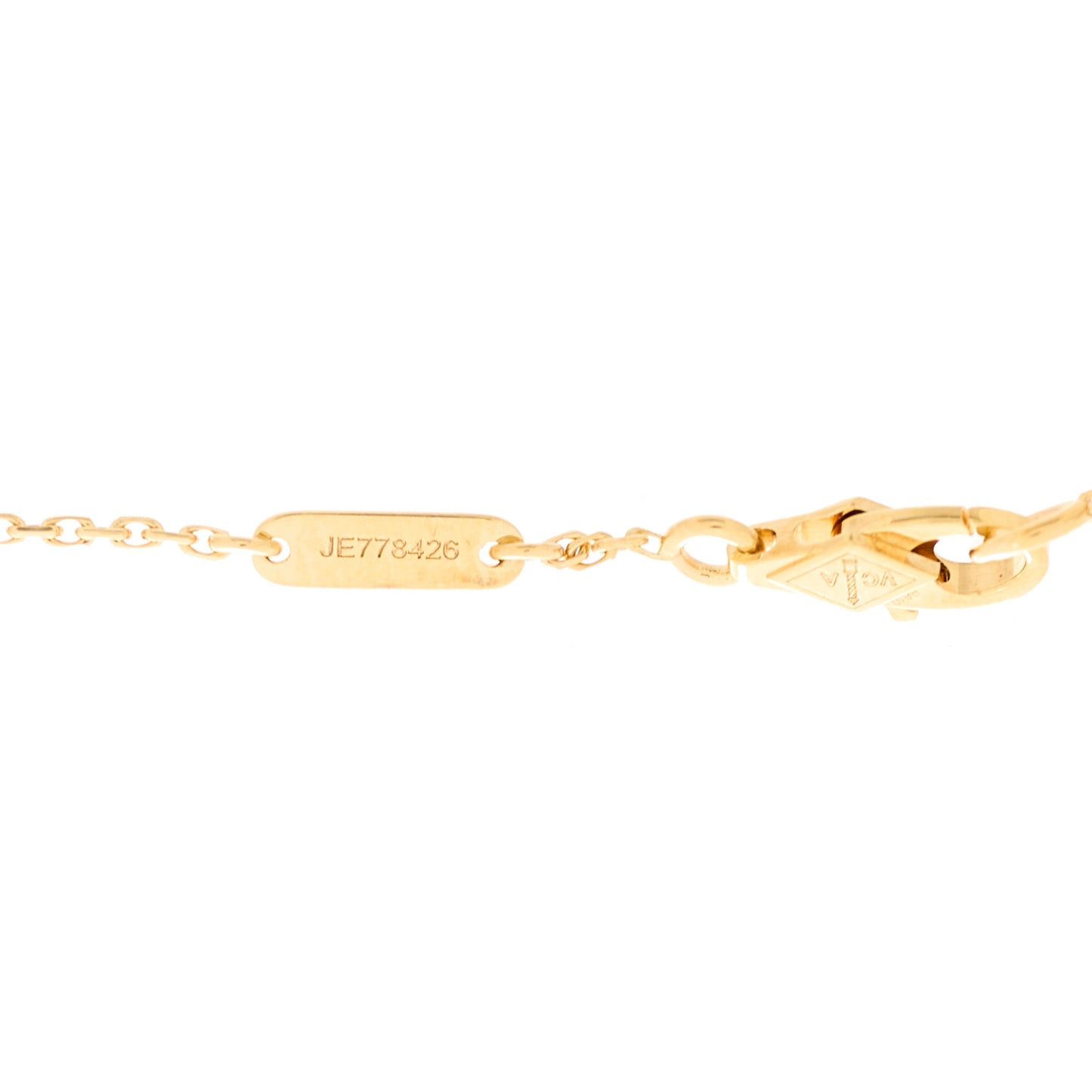 18K Yellow Gold Mother of Pearl Sweet Alhambra Butterfly Bracelet