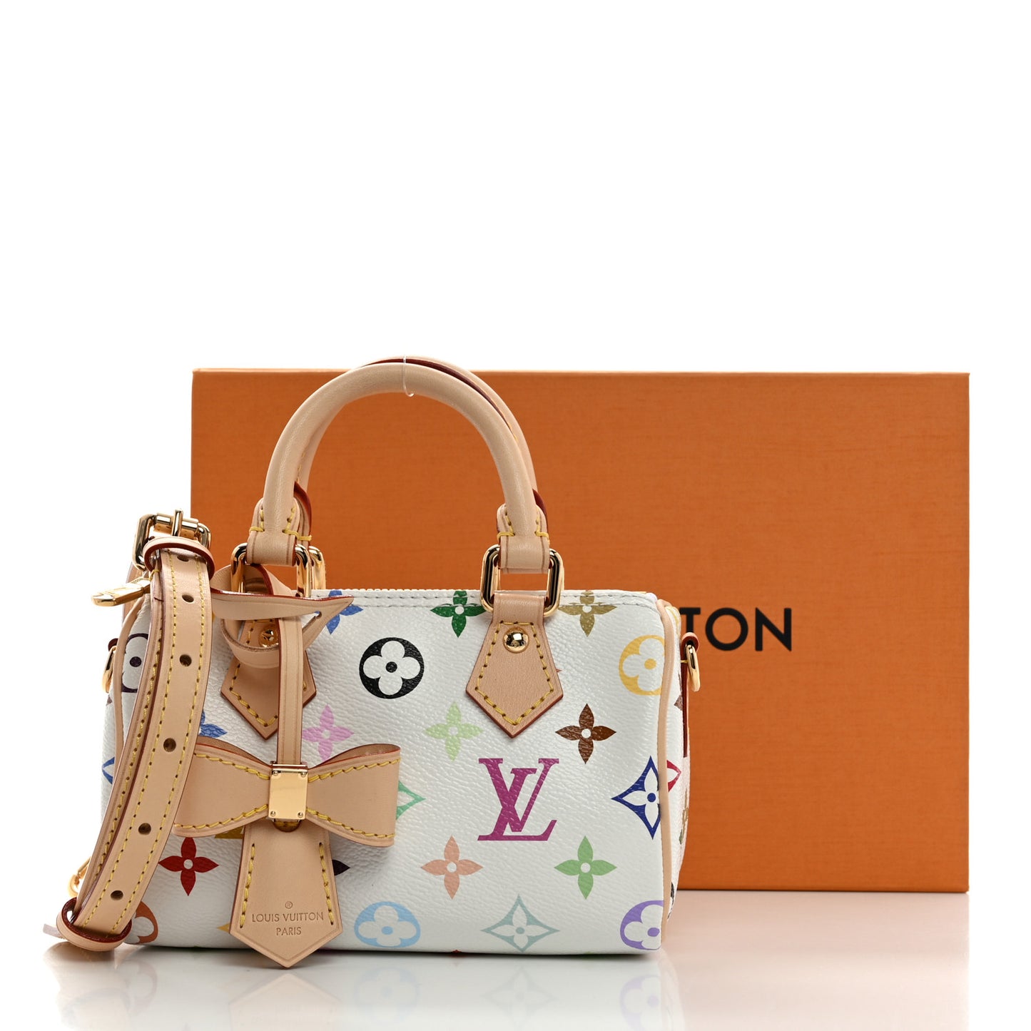 LV X TM Monogram Multicolor Nano Speedy White