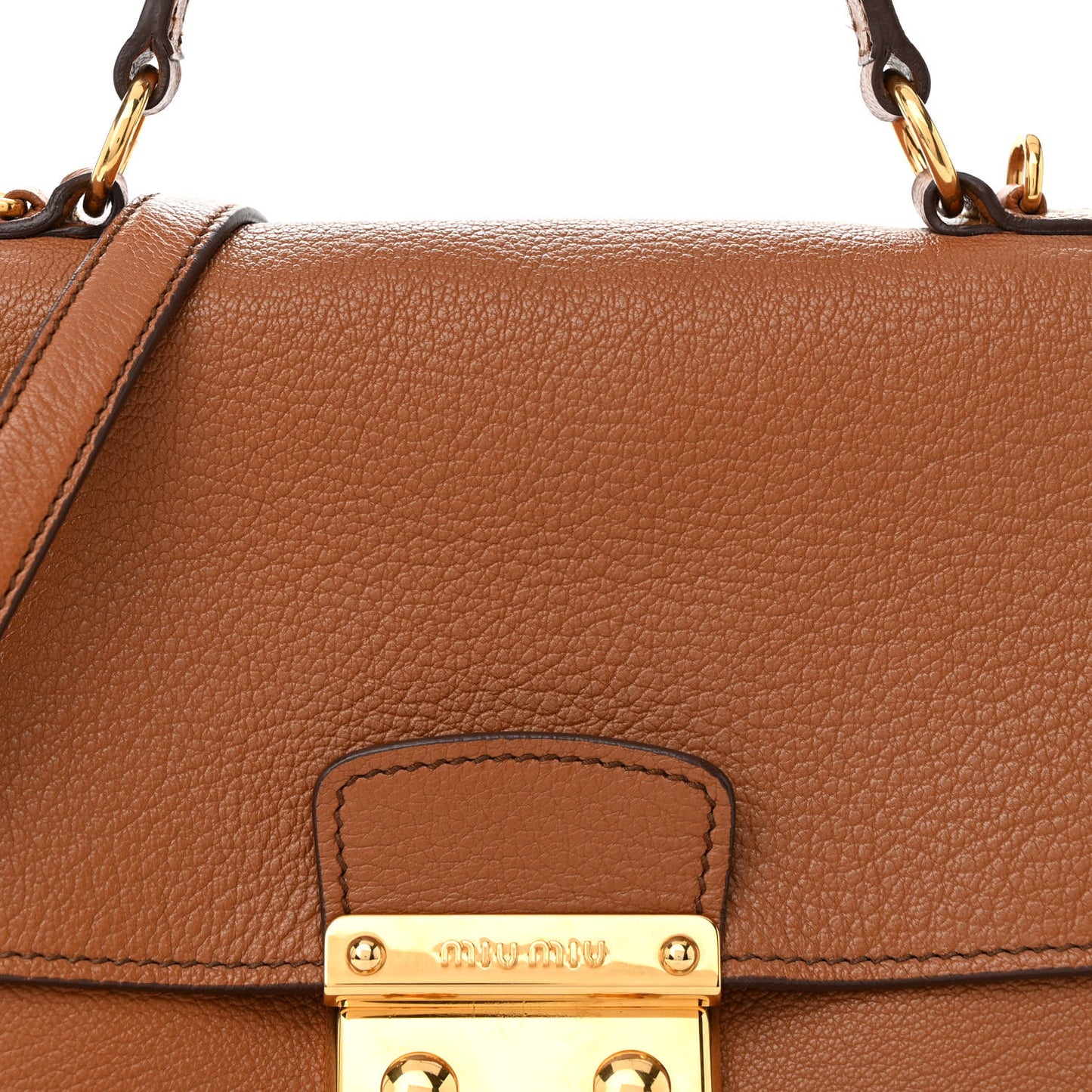 Goatskin Madras Shoulder Bag Cuoio