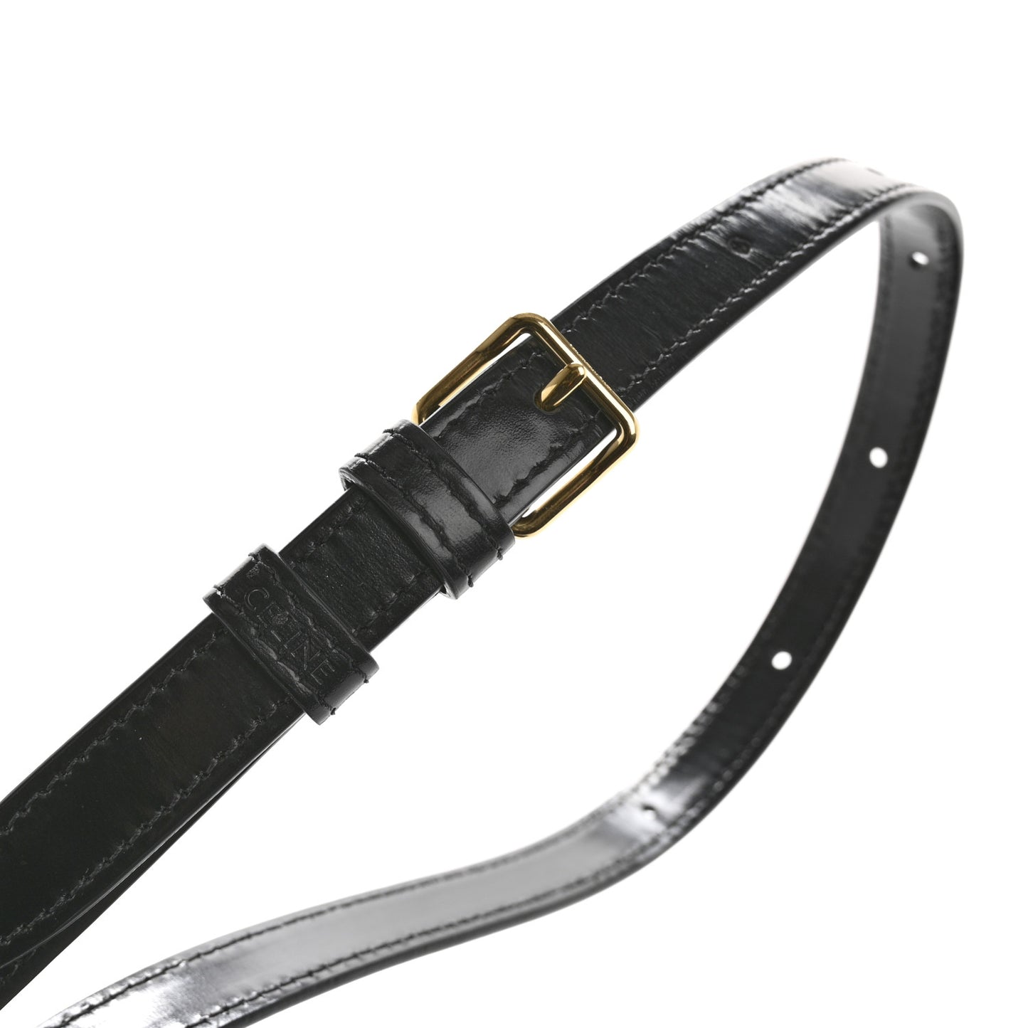 Shiny Calfskin Teen Triomphe Black