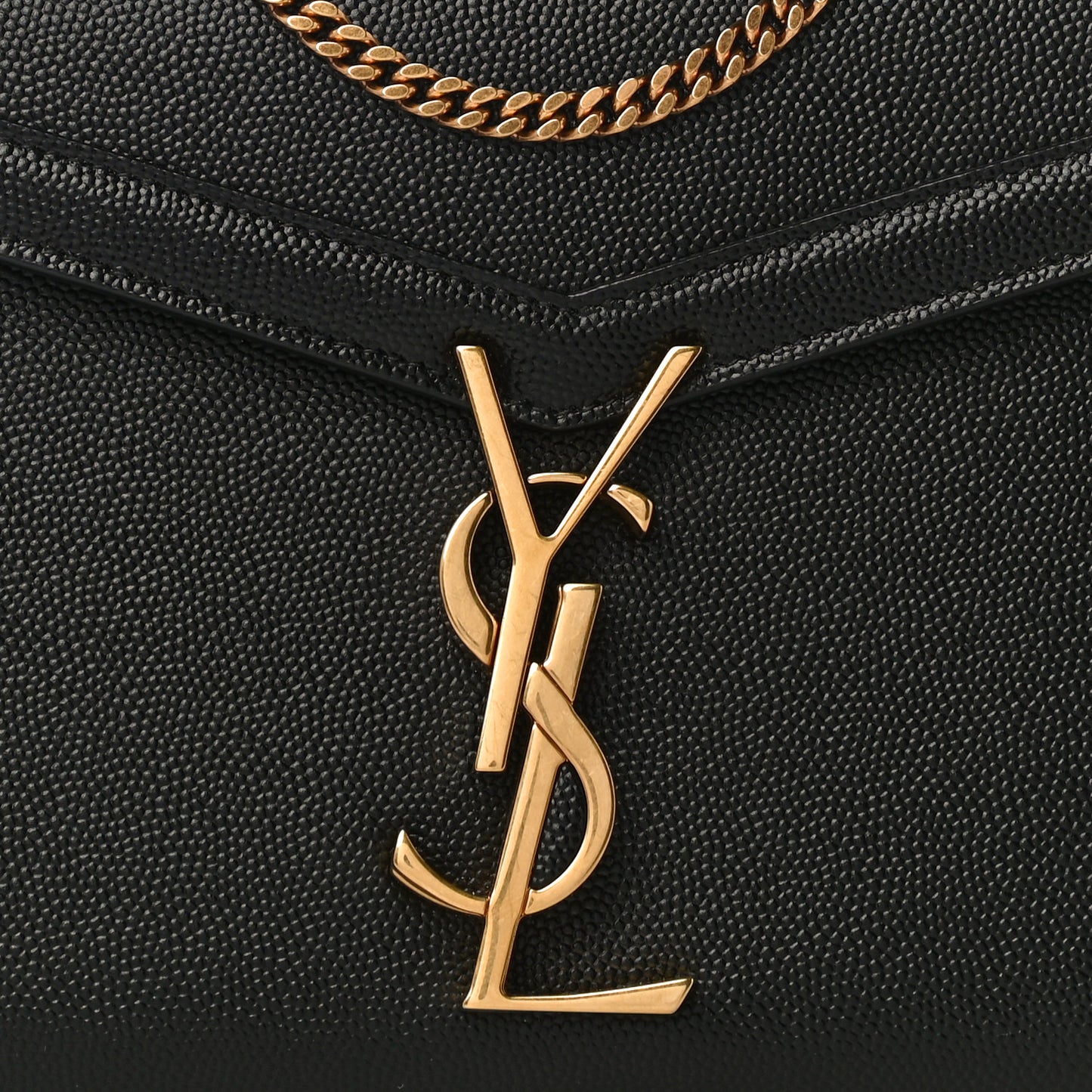 Grain De Poudre Monogram Cassandra Chain Wallet Black
