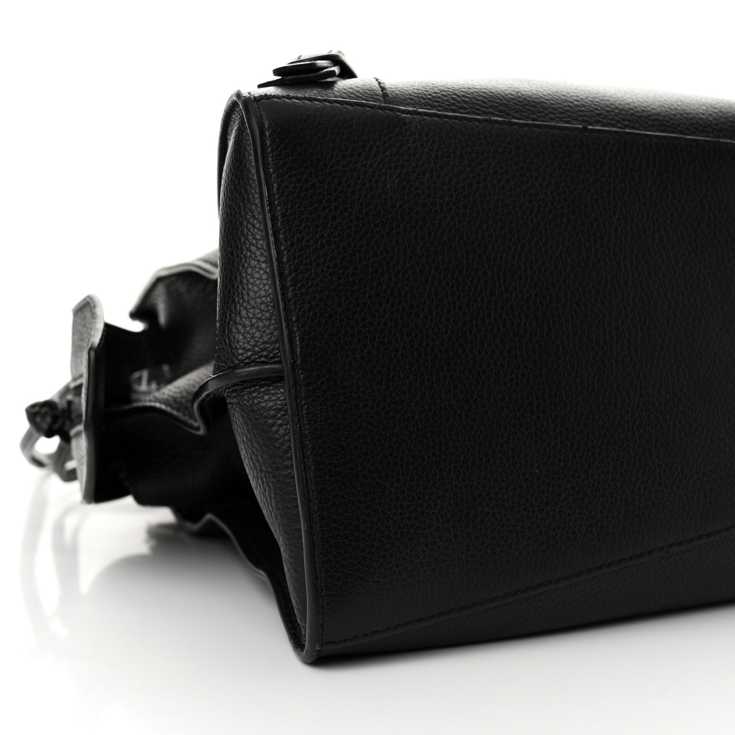 Grained Calfskin Black Hardware Neo Classic City Black