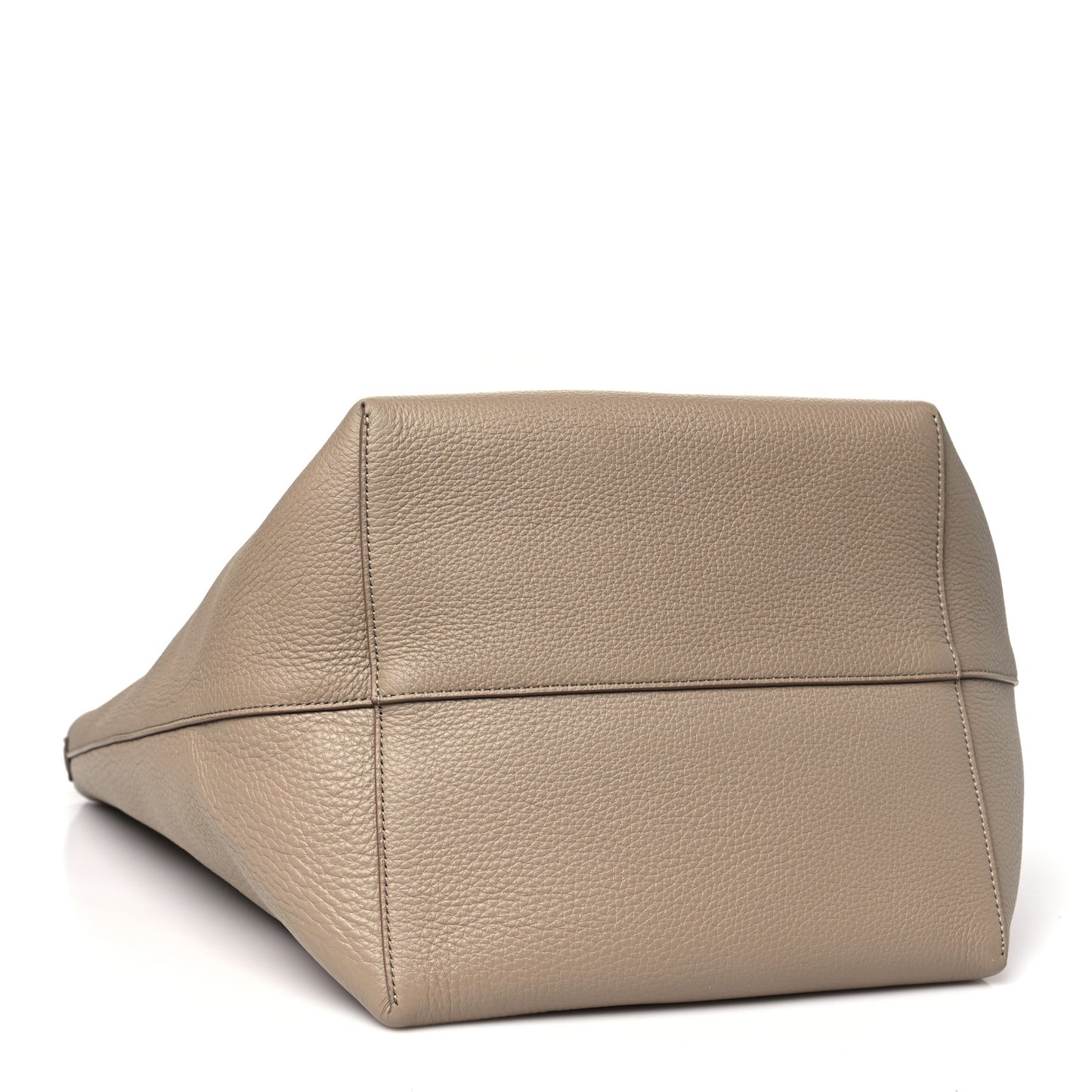 Grained Calfskin Large N/S Park Tote Dark Taupe