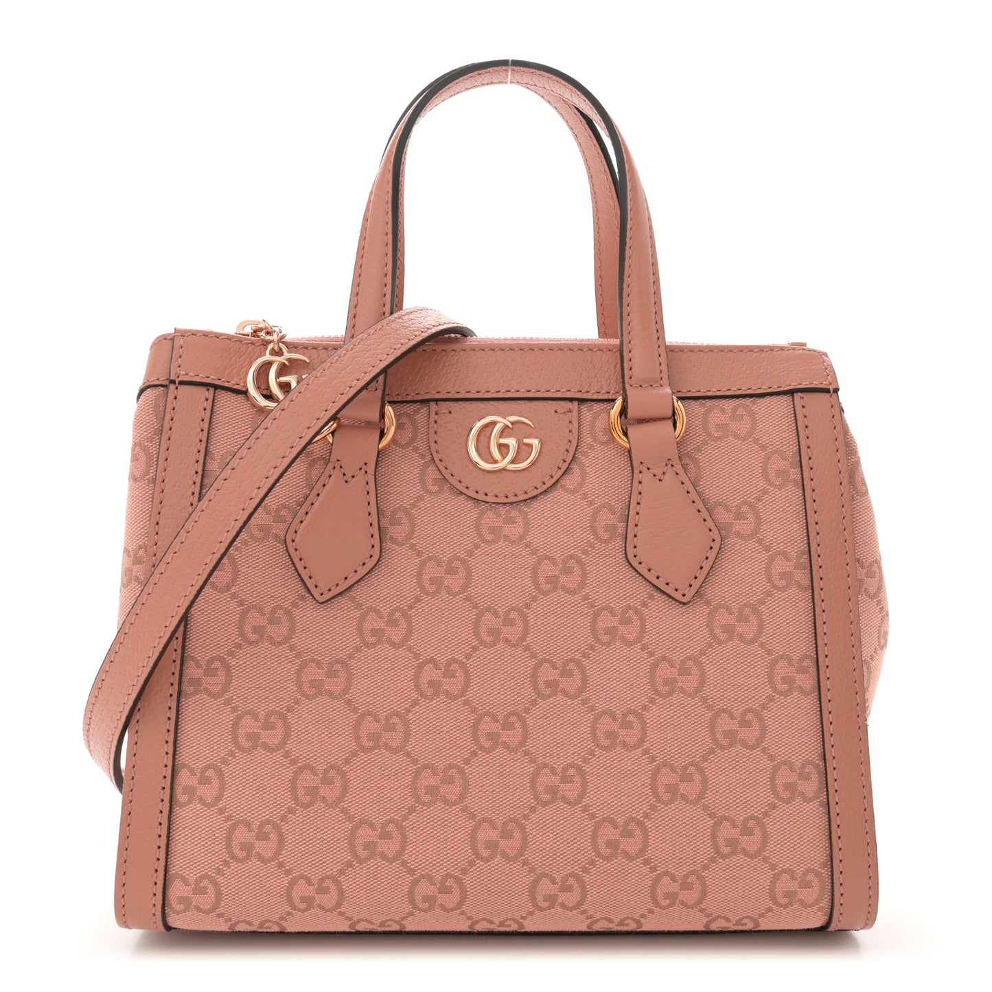 GG Supreme Monogram Small Ophidia Tote Bag Pink