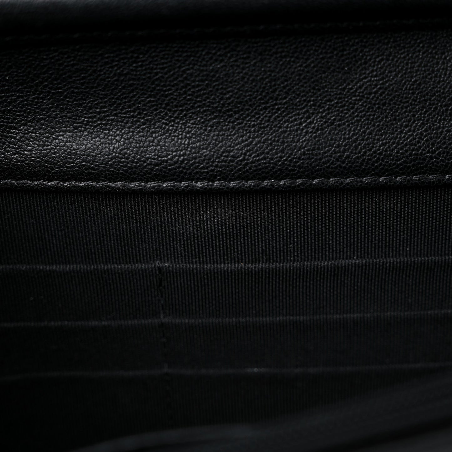 Sheepskin Chevron Reissue Wallet On Chain WOC So Black