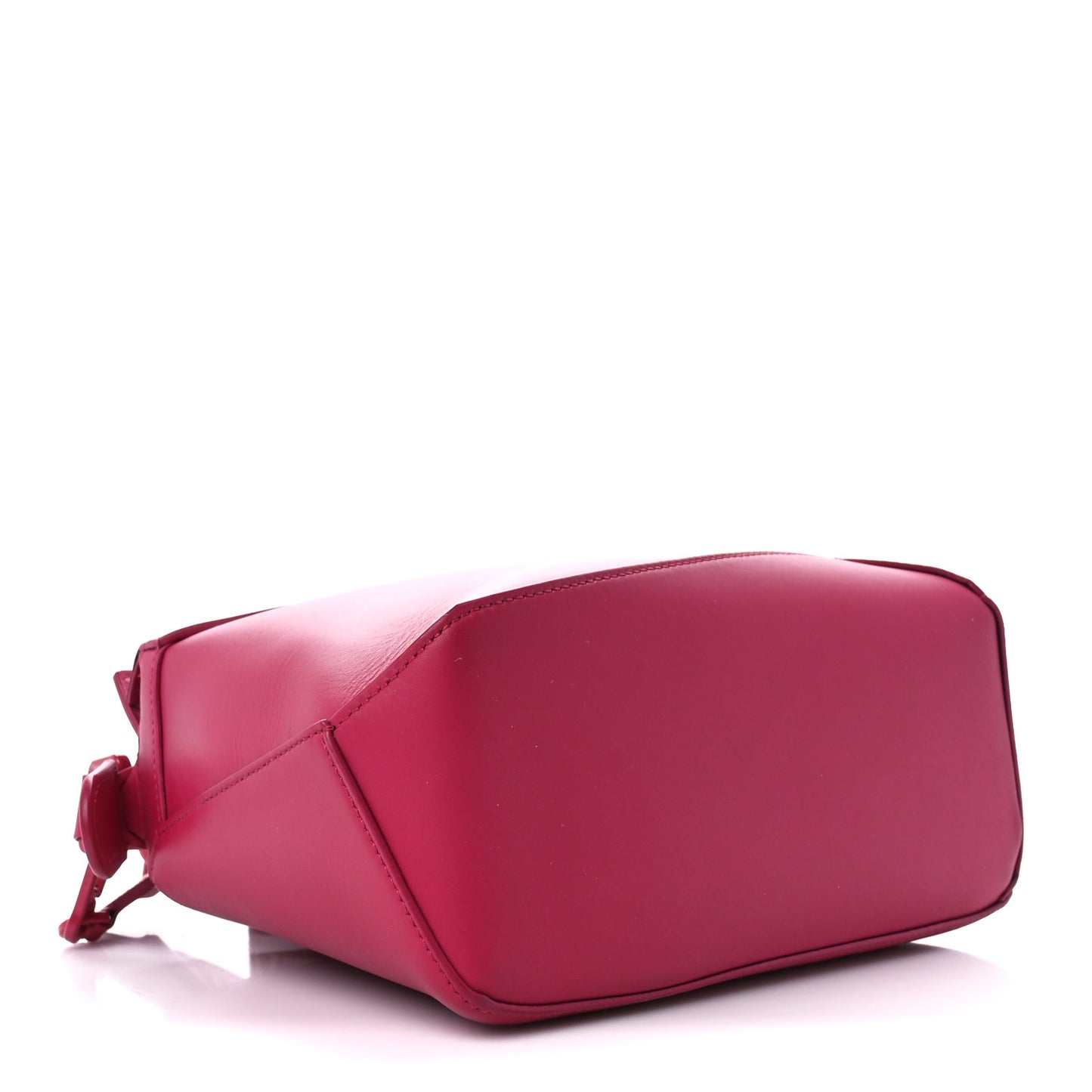 Satin Calfskin Monochrome Small Puzzle Edge Bag Ruby Red Glaze