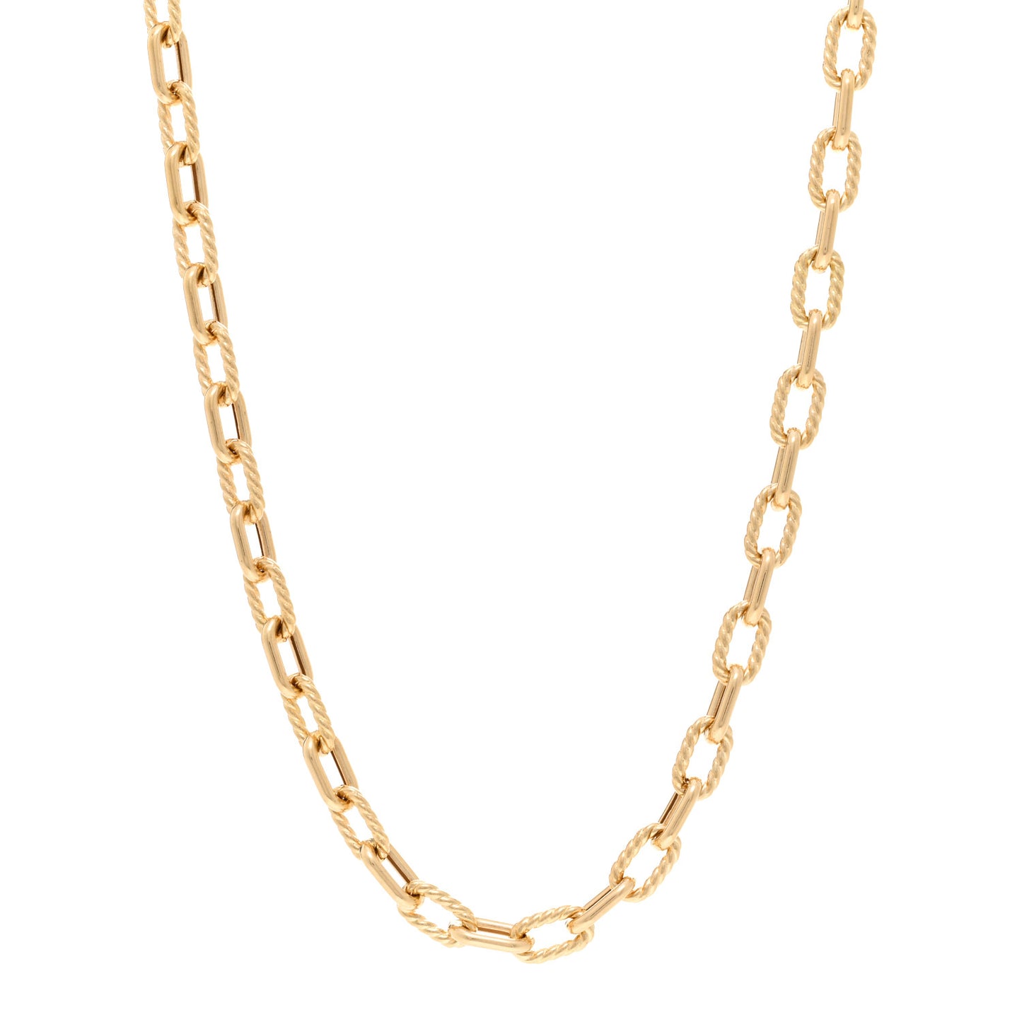 18K Yellow Gold 6mm Madison Chain Necklace