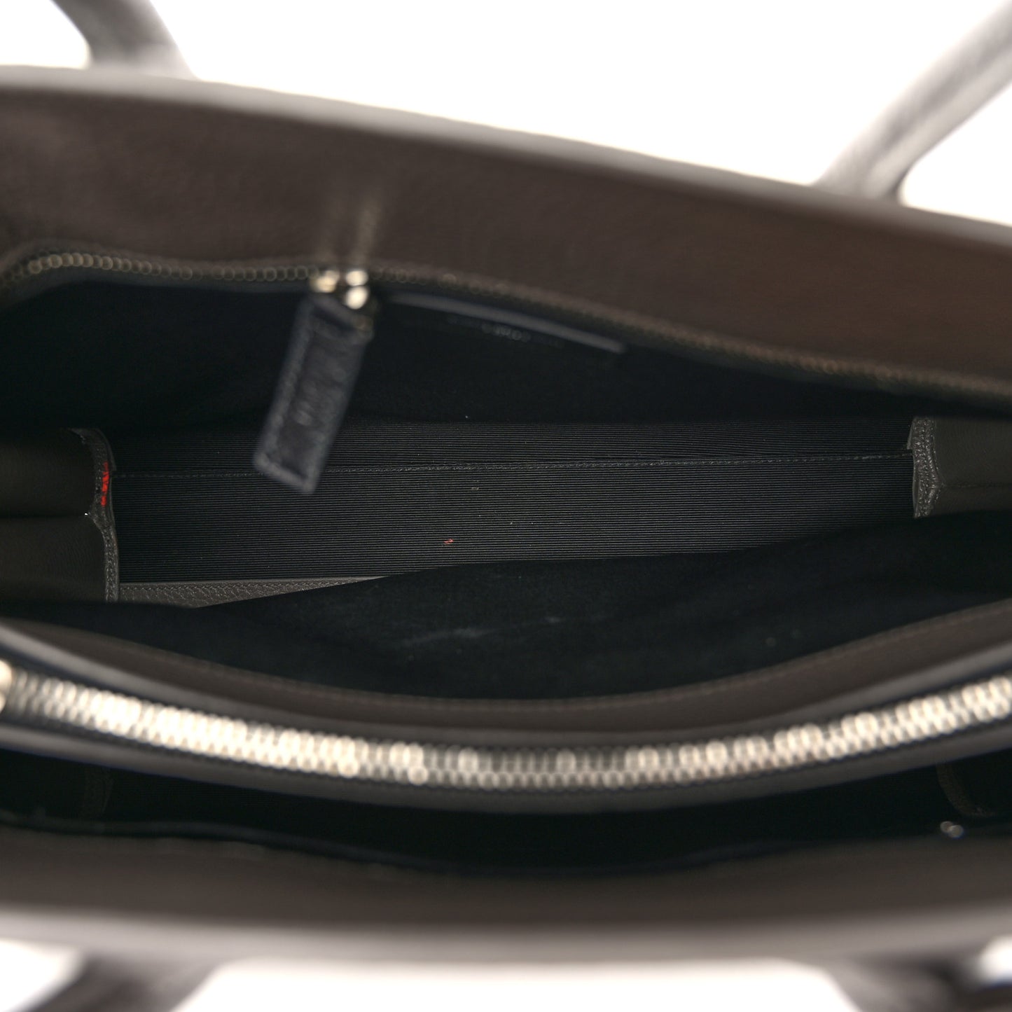 Grained Calfskin Small Sac De Jour Fog