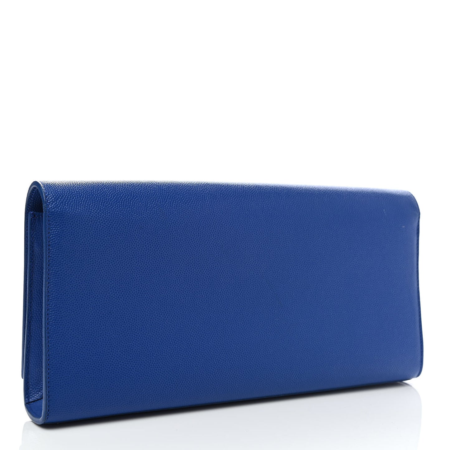 Grain De Poudre Classic Monogram Cassandre Clutch Blue Majorelle
