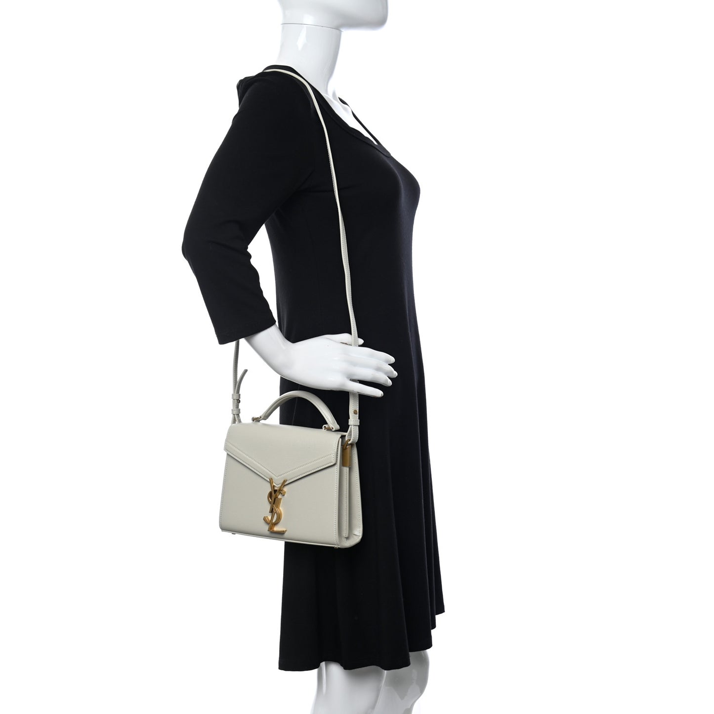 Grain de Poudre Mini Classic Monogram Cassandra Top Handle Vintage White