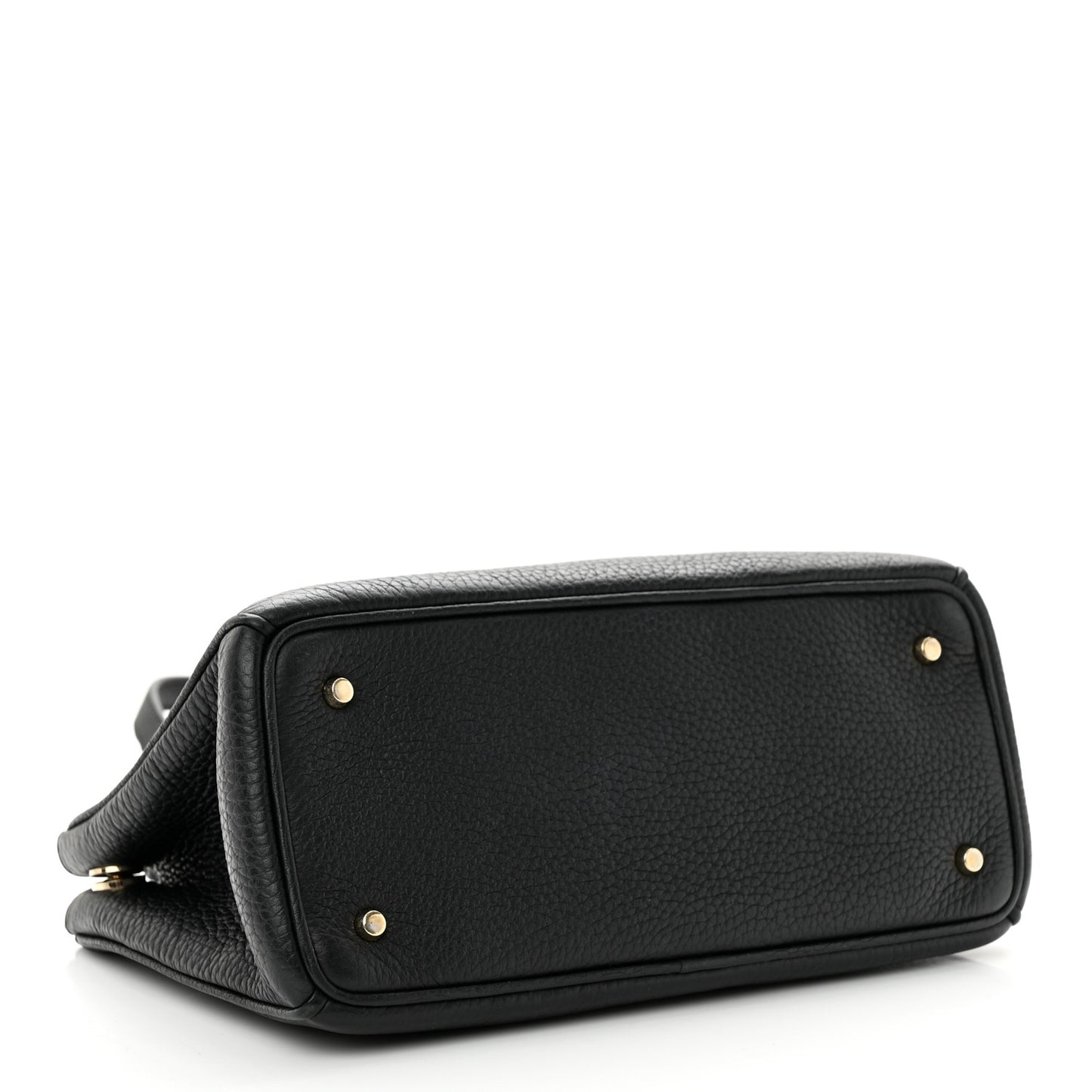 CHRISTIAN DIOR Bullcalf Small Diorissimo Tote Black Rose Indien