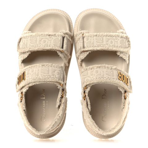 Cotton Dioract 10mm Sandals 36 Natural