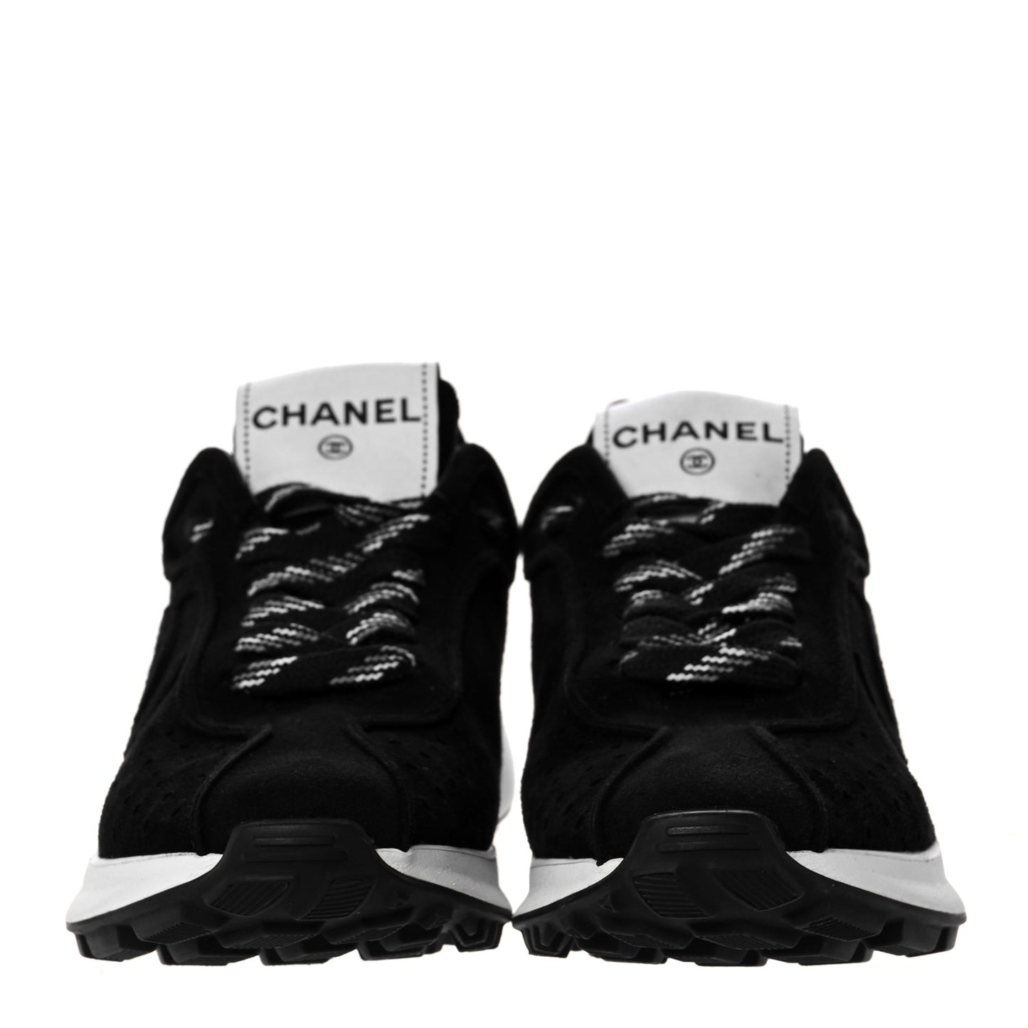 Suede Goatskin CC Sneakers 36.5 Black