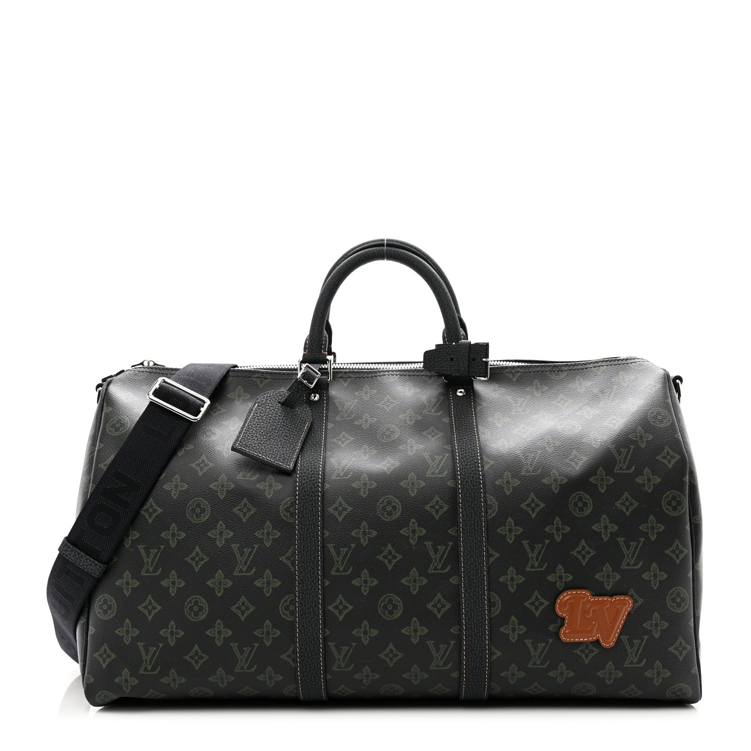 Louis Vuitton Monogram LV Record Keepall Bandouliere 50 Dark Green 1 of 8