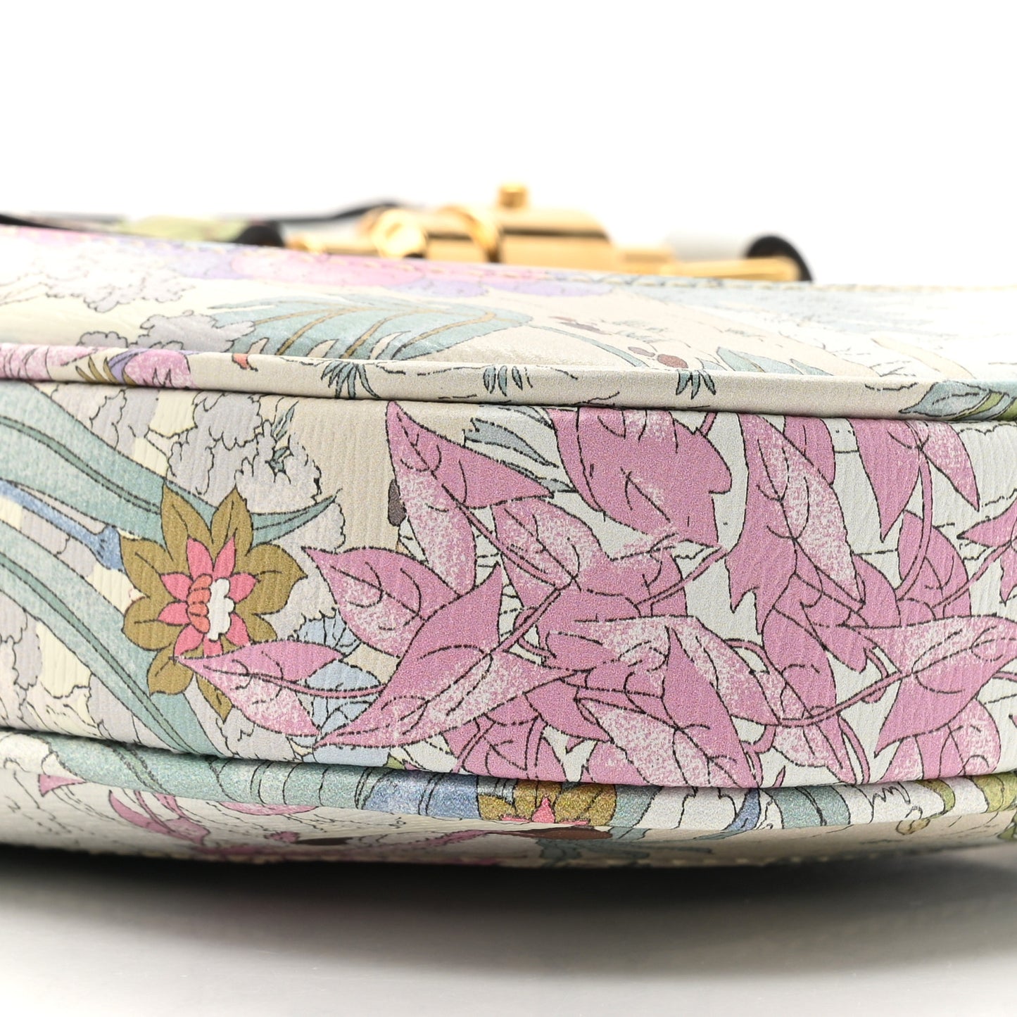 New Shangai Calfskin Tiger Savanah Small Jackie 1961 Hobo Chalky White Multicolor
