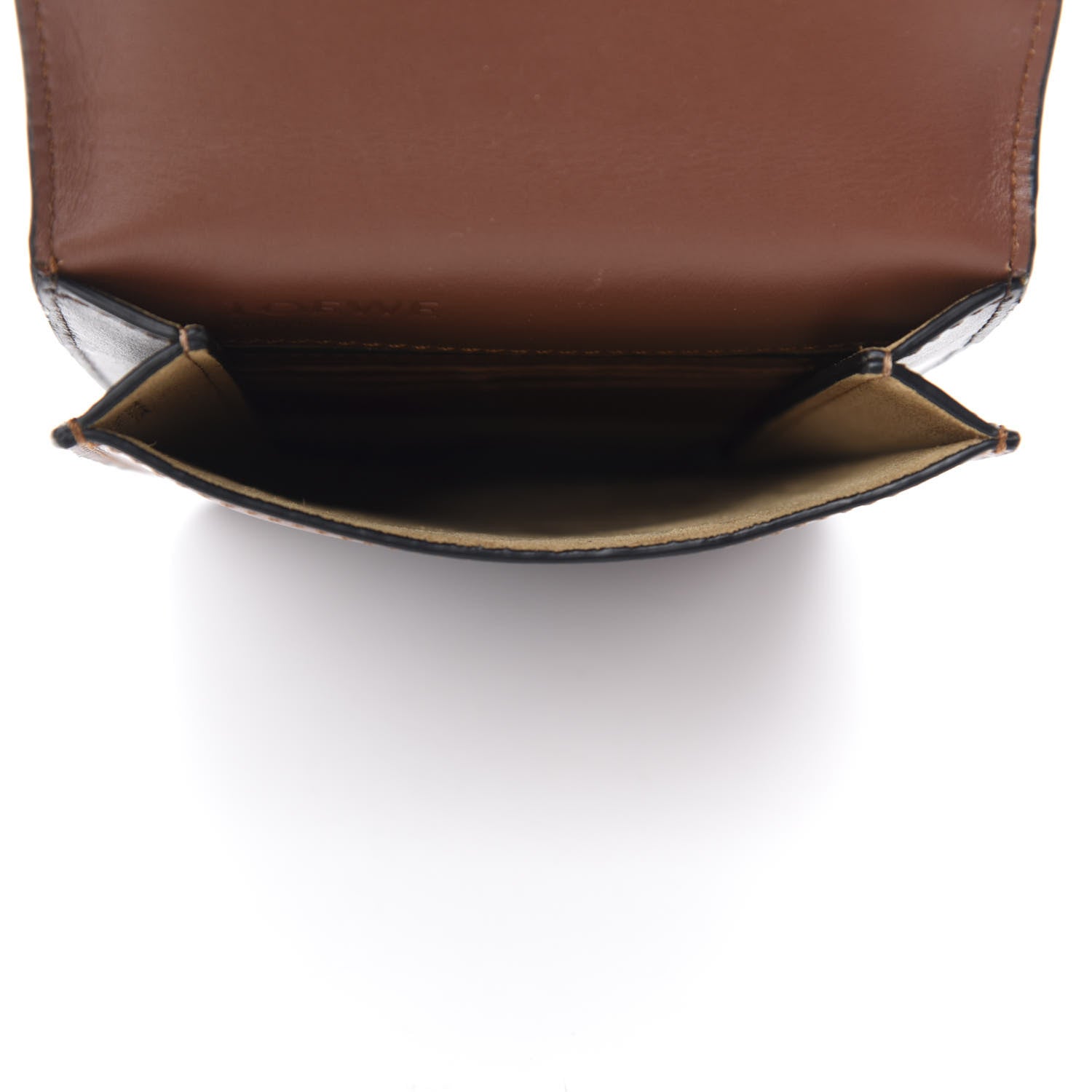 Loewe Smooth Calfskin Gusset Flat Crossbody Cognac 5 of 9