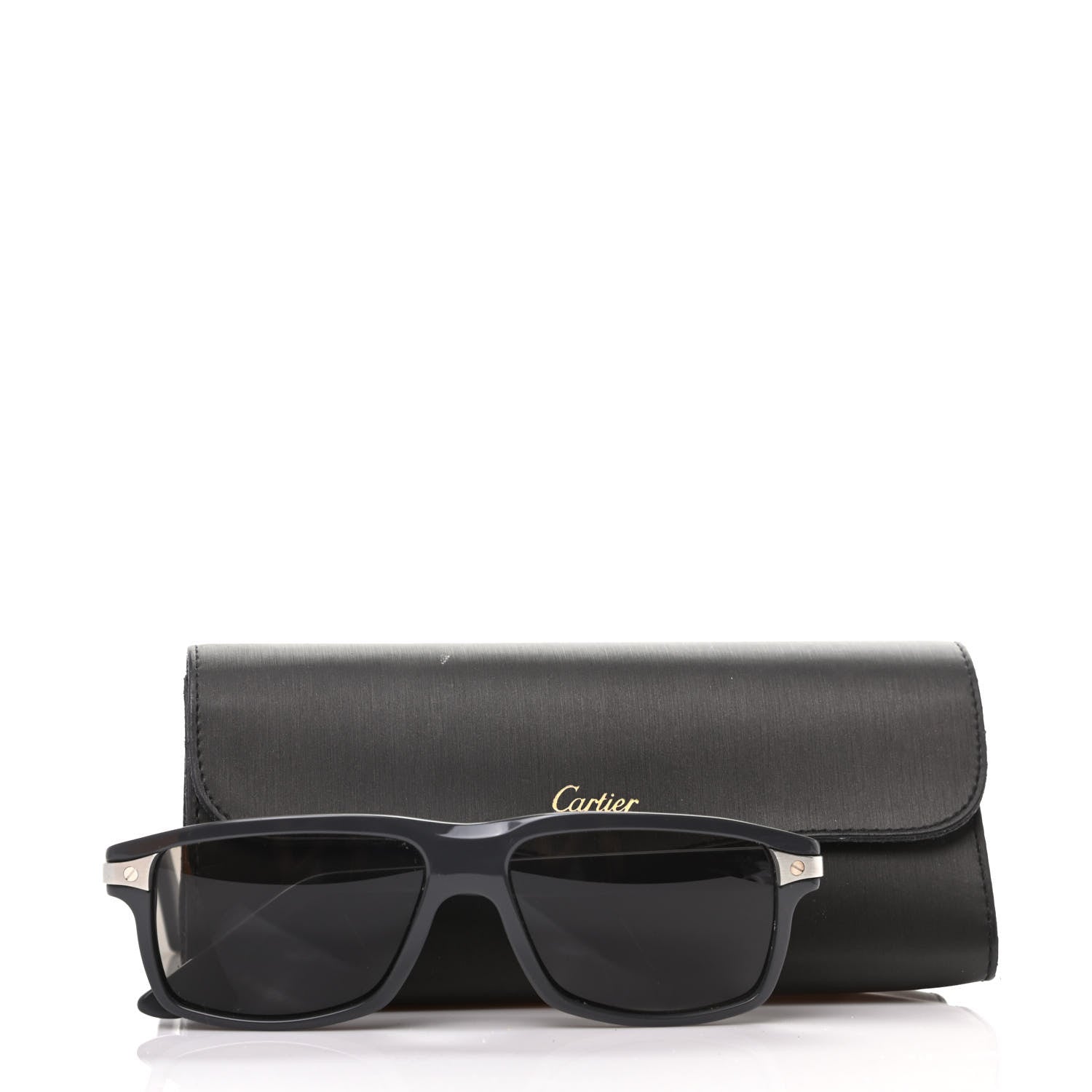 Cartier Acetate Santos De Cartier Square Sunglasses CT0190S Grey 6 of 6