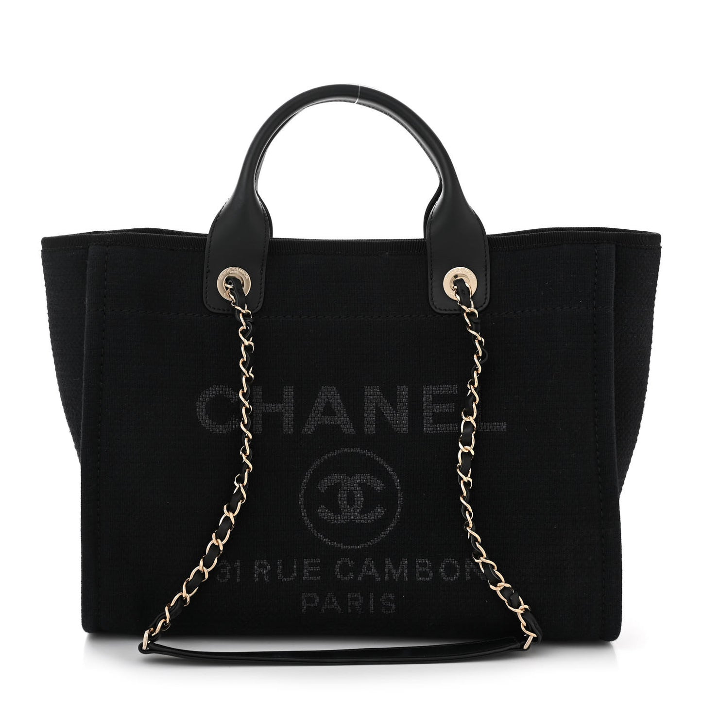 Mixed Fibers Small Deauville Tote Black