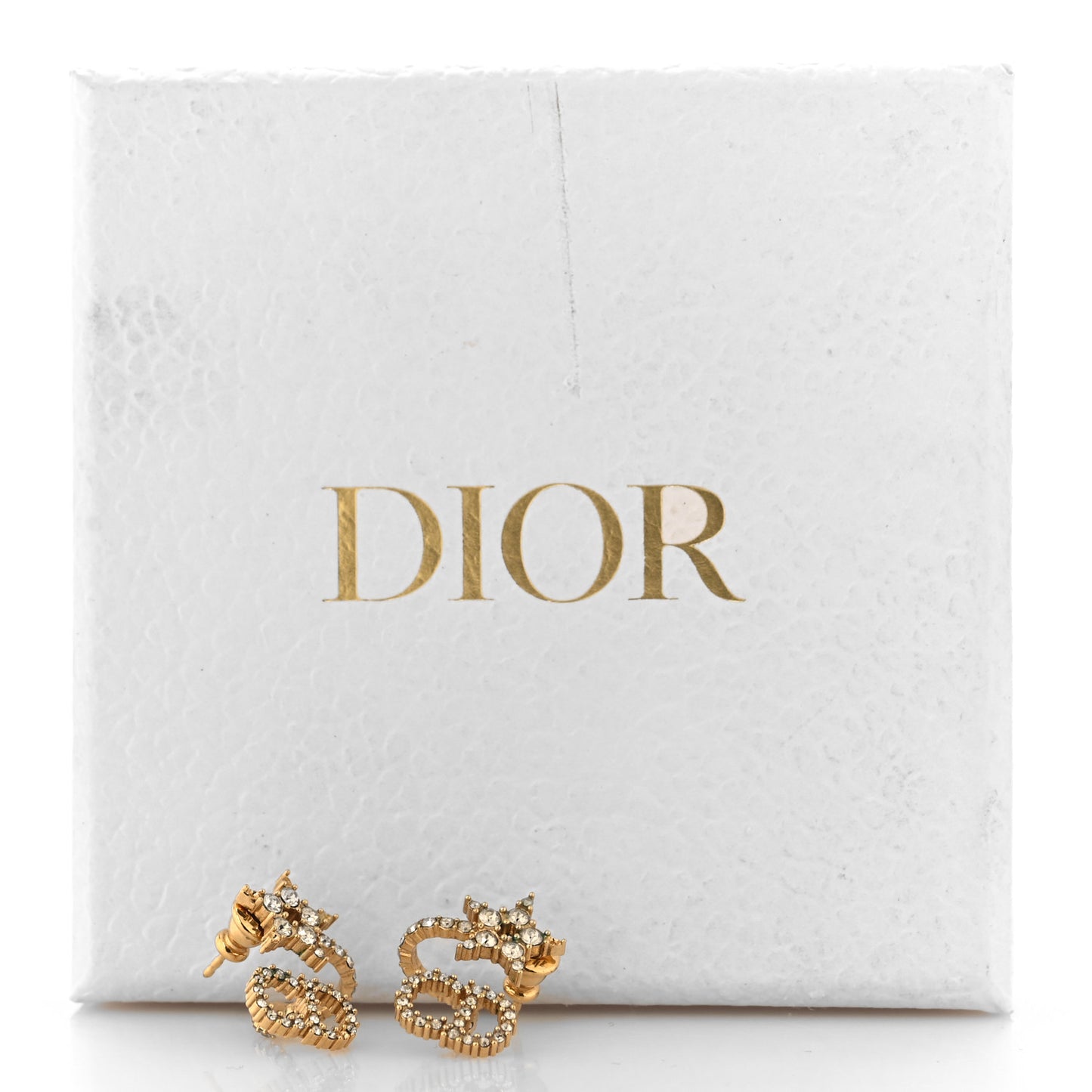 Crystal Clair D Lune Wrap Around Earrings Gold