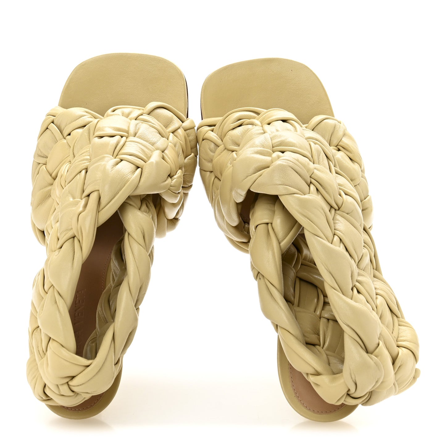 Shiny Nappa Intrecciato The Board Sandals 37 Bandage
