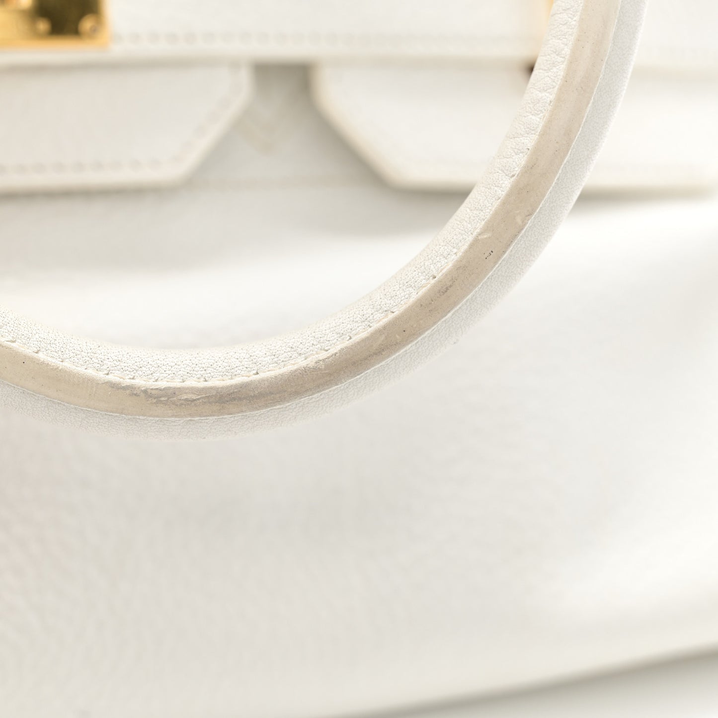 Taurillon Clemence JPG Birkin 42 White