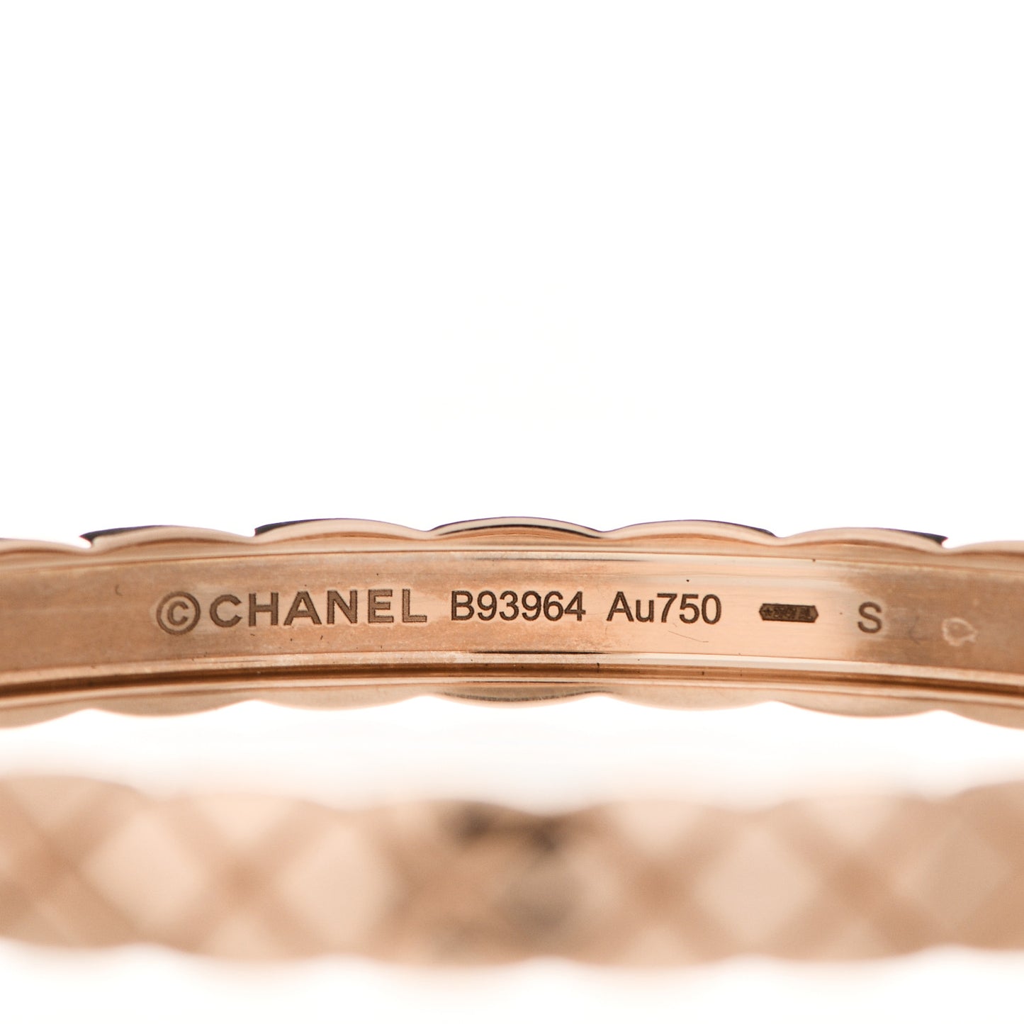 18K Beige Gold Coco Crush Bangle Bracelet S